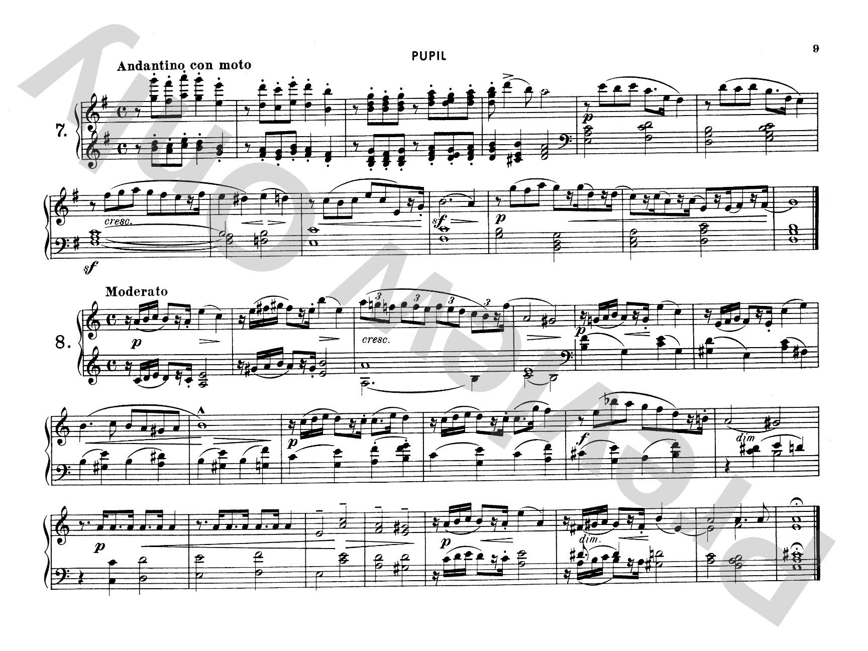 Ruthardt: Teacher and Pupil: Piano Duet (1 Piano, 4 Hands) Comb Bound Book