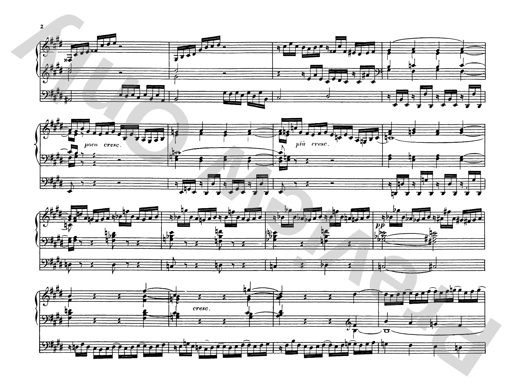 Saint-Saëns: Three Preludes and Fugues, Op. 99: Organ Comb Bound Book