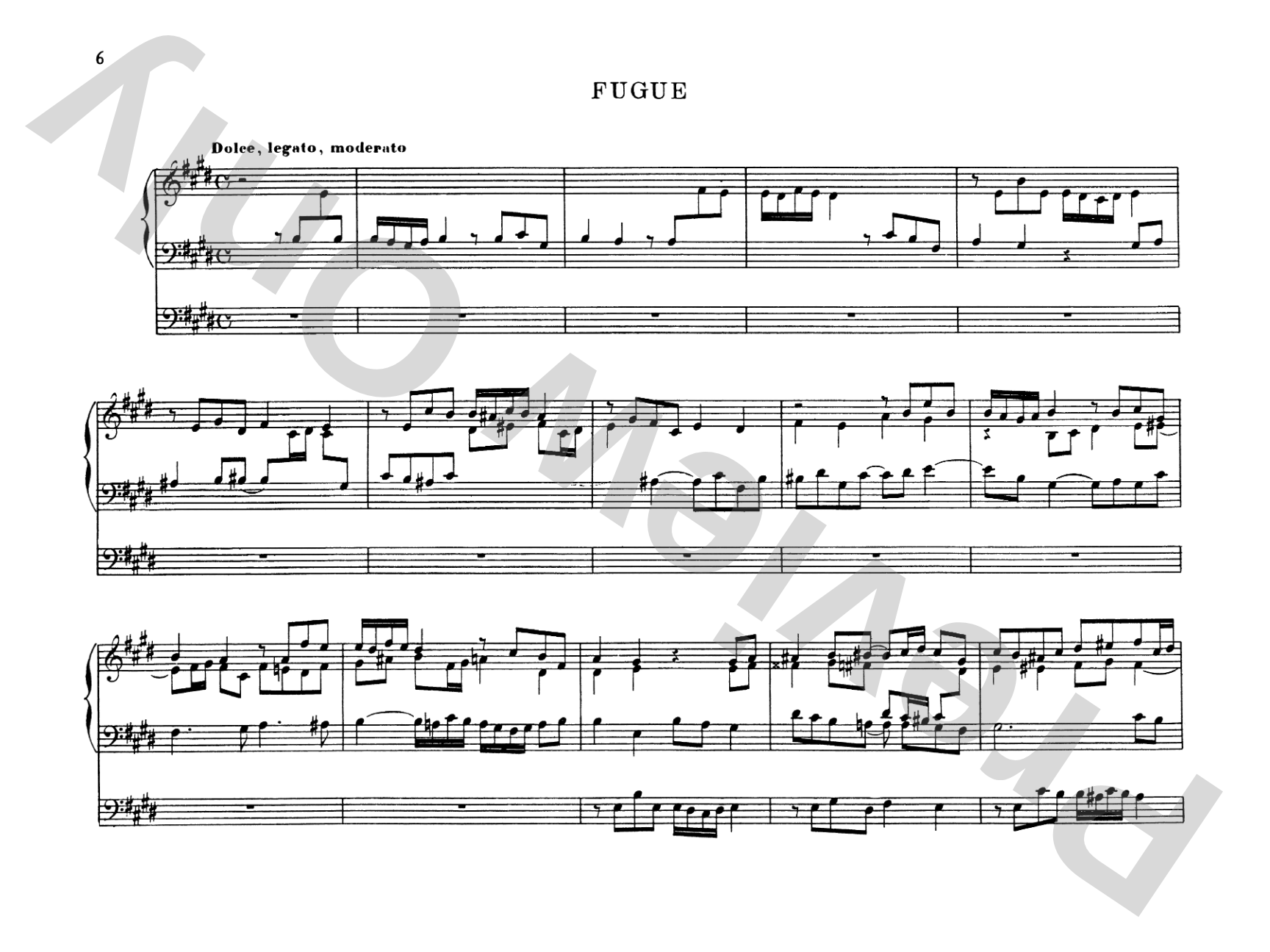 Saint-Saëns: Three Preludes and Fugues, Op. 99: Organ Comb Bound Book