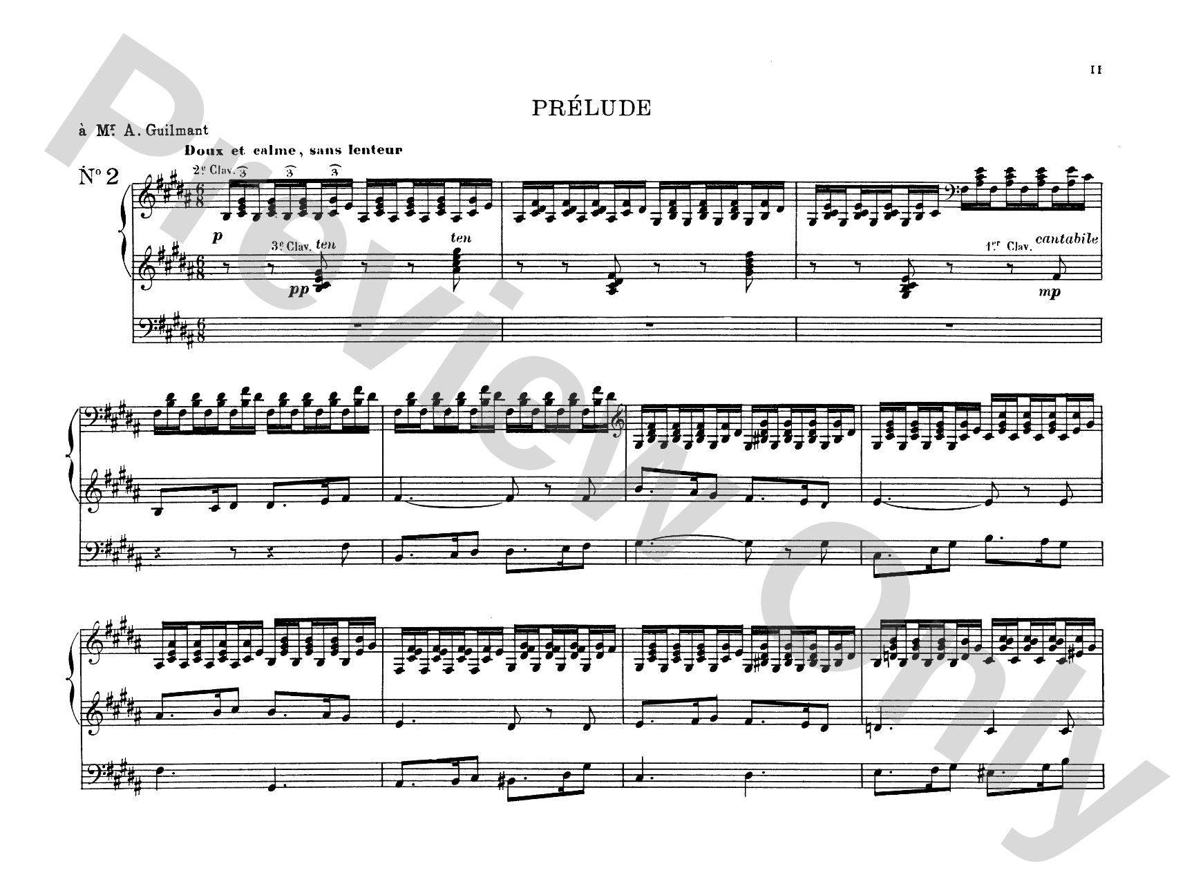 Saint-Saëns: Three Preludes and Fugues, Op. 99