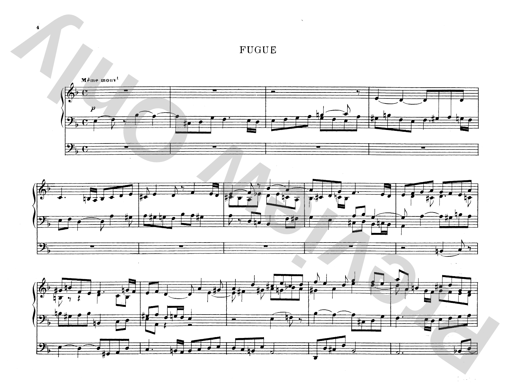 Saint-Saëns: Three Preludes and Fugues, Op. 109