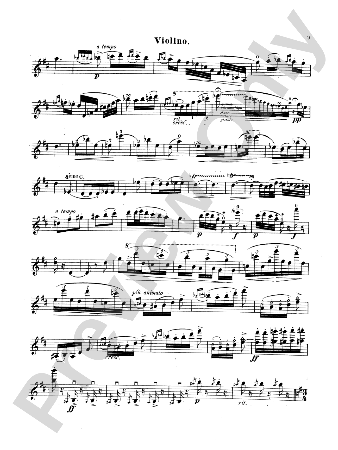 Sarasate: Carmen Fantasy, Op. 25: Violin Book