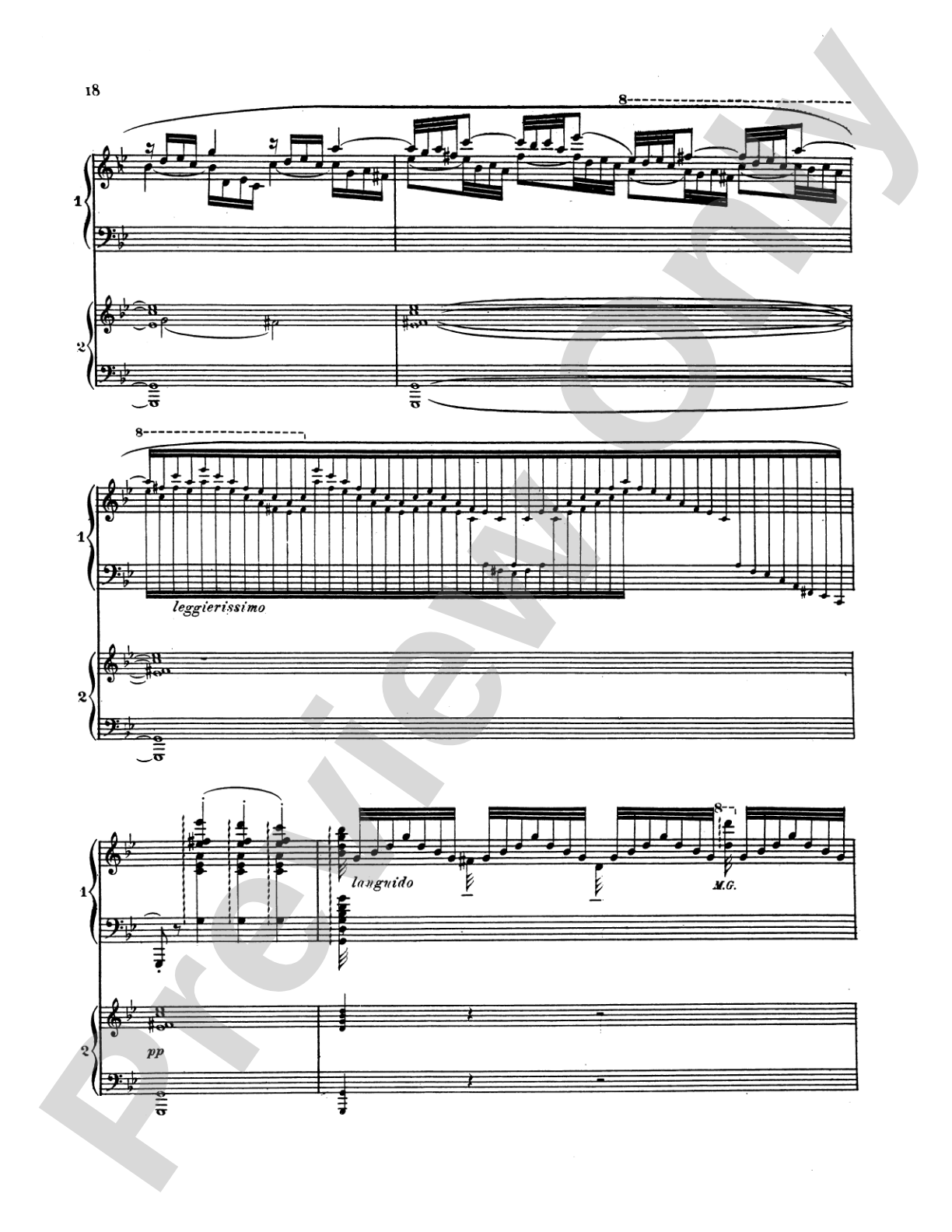 Saint-Saëns: Piano Concerto No. 2 in G Minor, Op. 22: Piano Duo (2 Pianos, 4 Hands) Book (2 copies required)