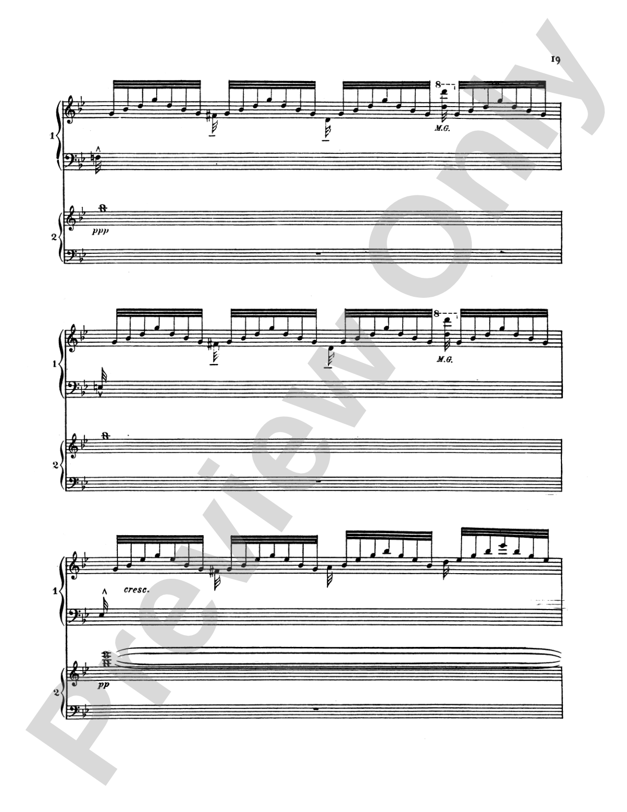 Saint-Saëns: Piano Concerto No. 2 in G Minor, Op. 22: Piano Duo (2 Pianos, 4 Hands) Book (2 copies required)