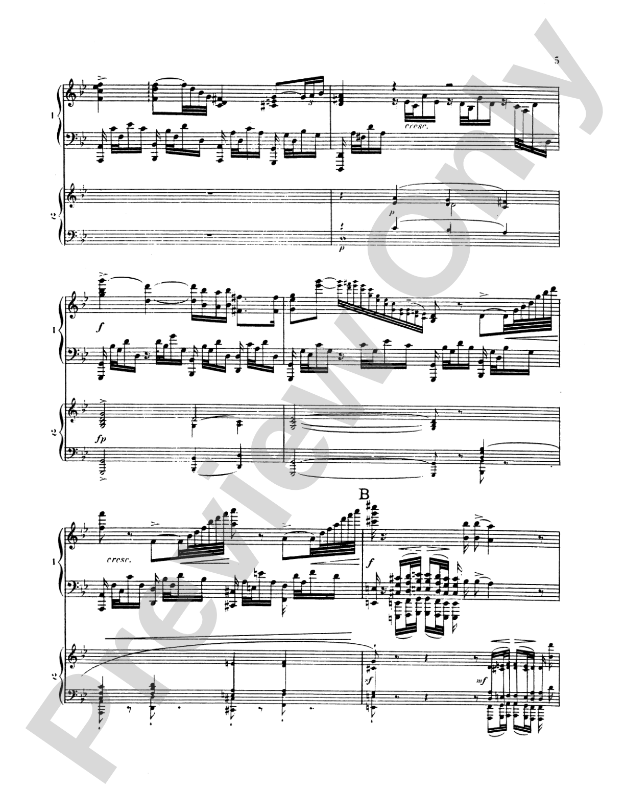 Saint-Saëns: Piano Concerto No. 2 in G Minor, Op. 22: Piano Duo (2 Pianos, 4 Hands) Book (2 copies required)