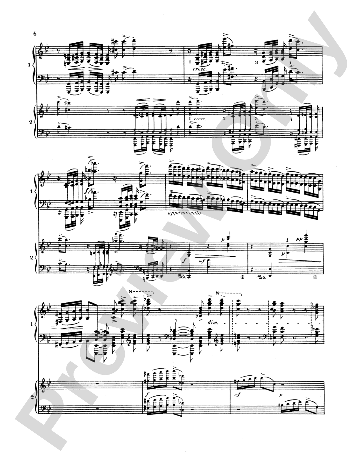 Saint-Saëns: Piano Concerto No. 2 in G Minor, Op. 22: Piano Duo (2 Pianos, 4 Hands) Book (2 copies required)
