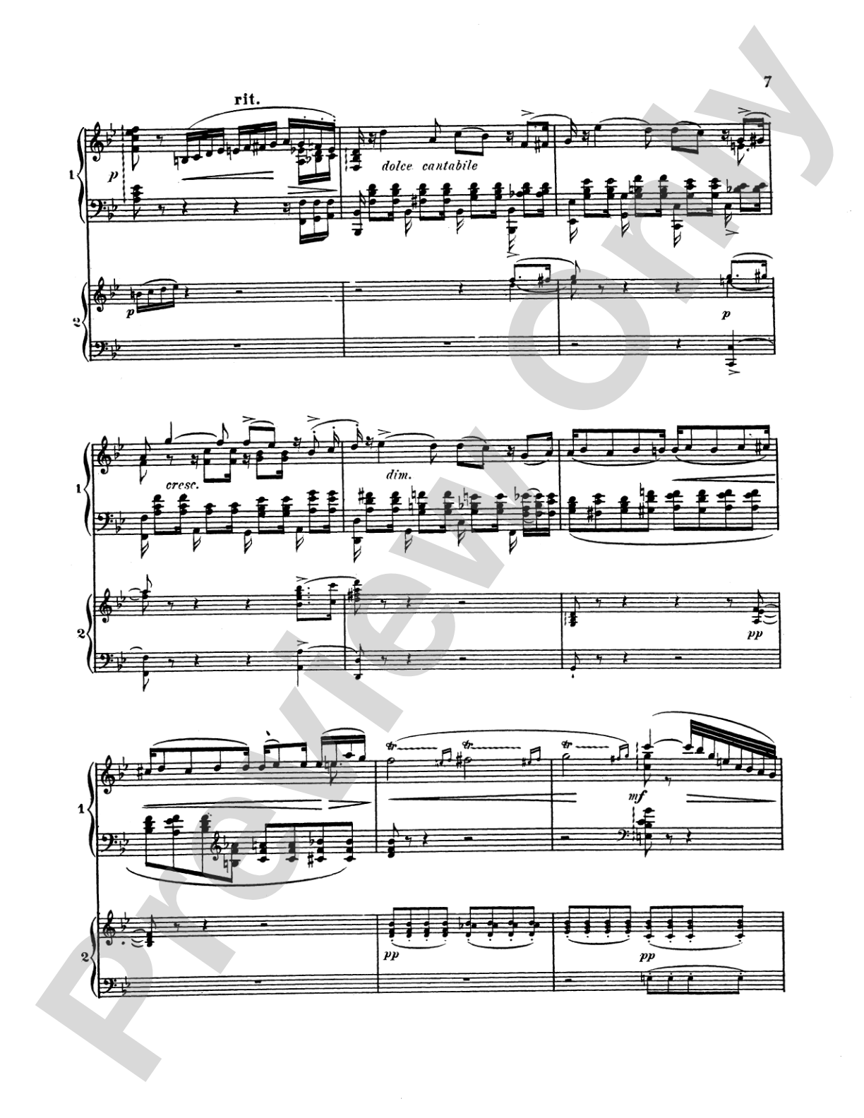 Saint-Saëns: Piano Concerto No. 2 in G Minor, Op. 22: Piano Duo (2 Pianos, 4 Hands) Book (2 copies required)