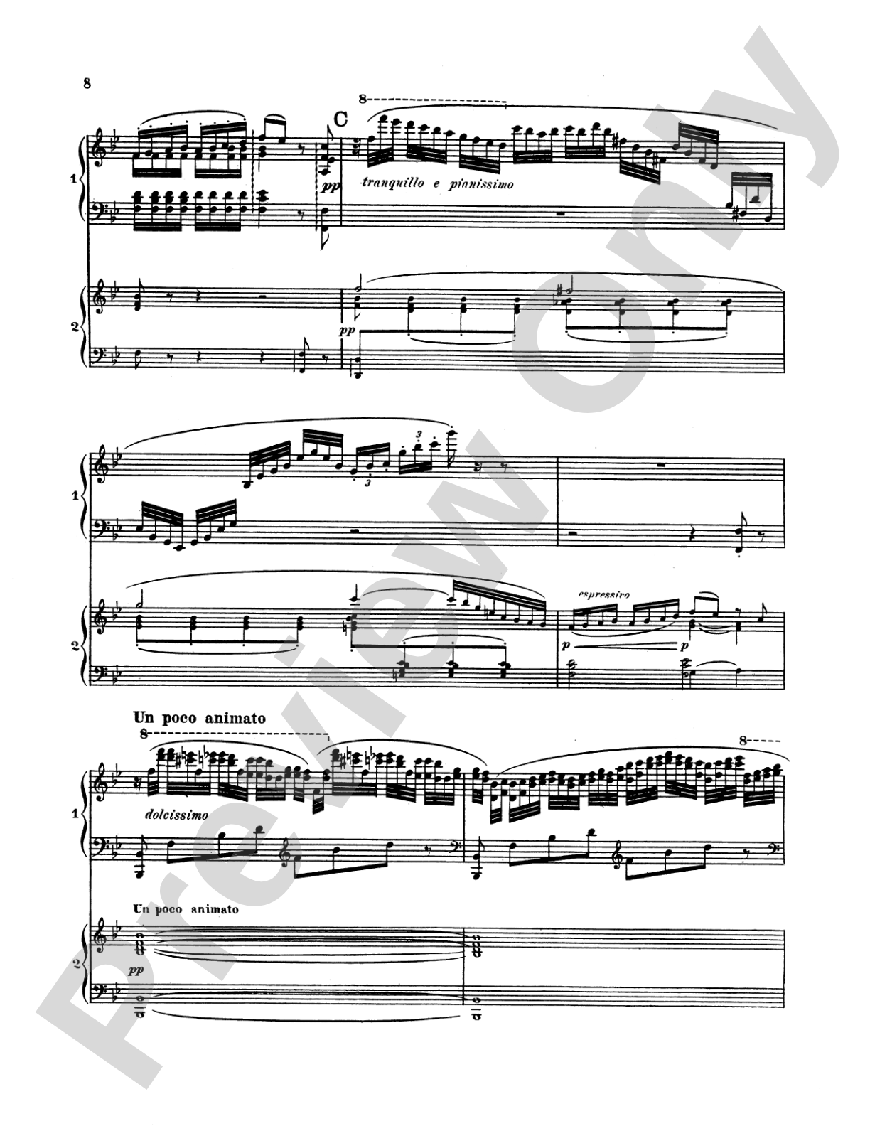 Saint-Saëns: Piano Concerto No. 2 in G Minor, Op. 22: Piano Duo (2 Pianos, 4 Hands) Book (2 copies required)