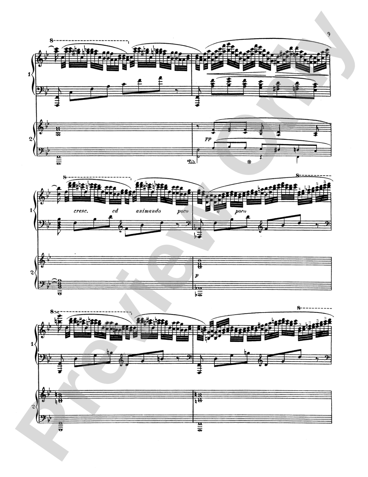 Saint-Saëns: Piano Concerto No. 2 in G Minor, Op. 22: Piano Duo (2 Pianos, 4 Hands) Book (2 copies required)