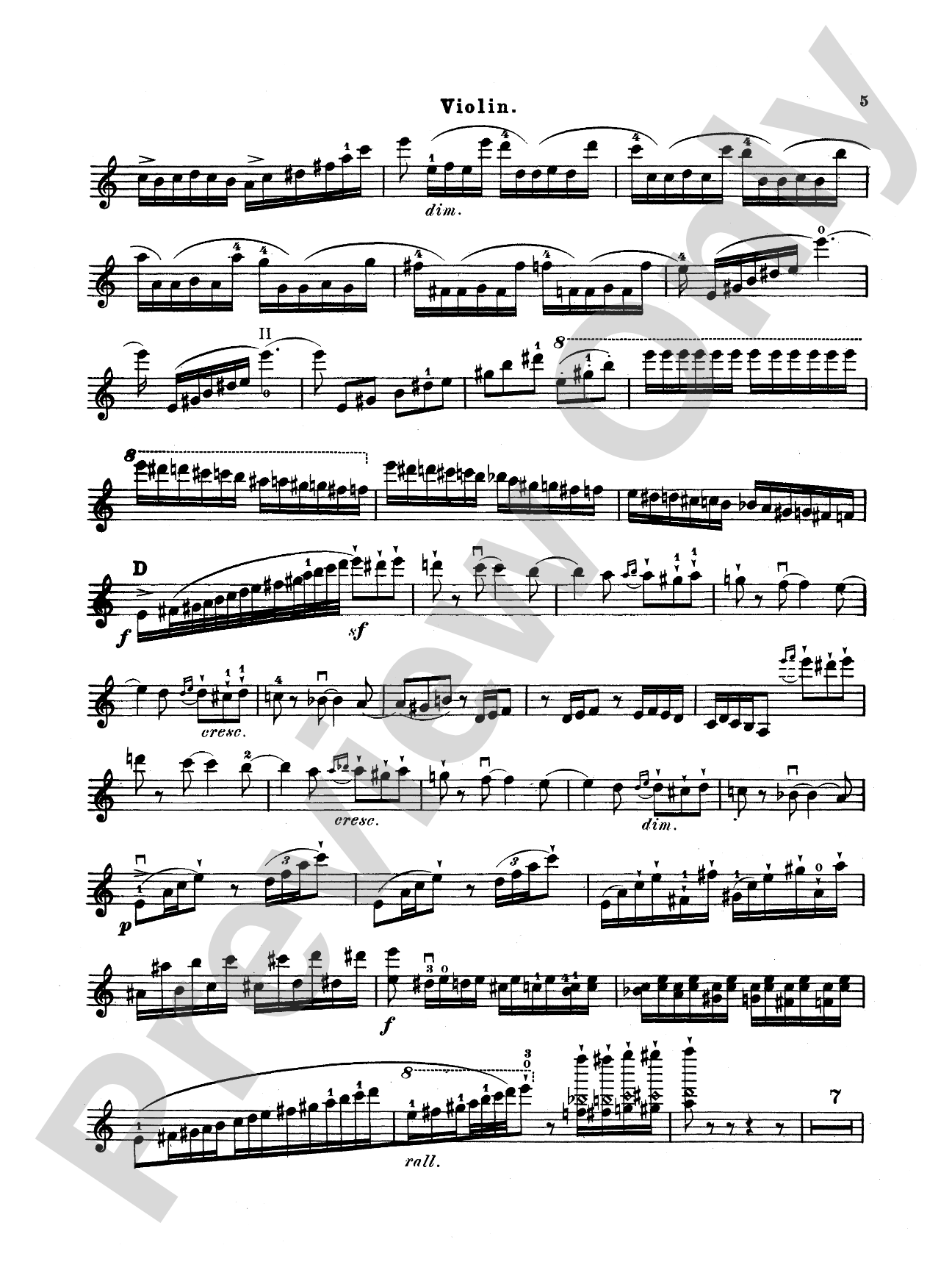 Saint-Saëns: Introduction and Rondo Capriccioso, Op. 28: Violin Book