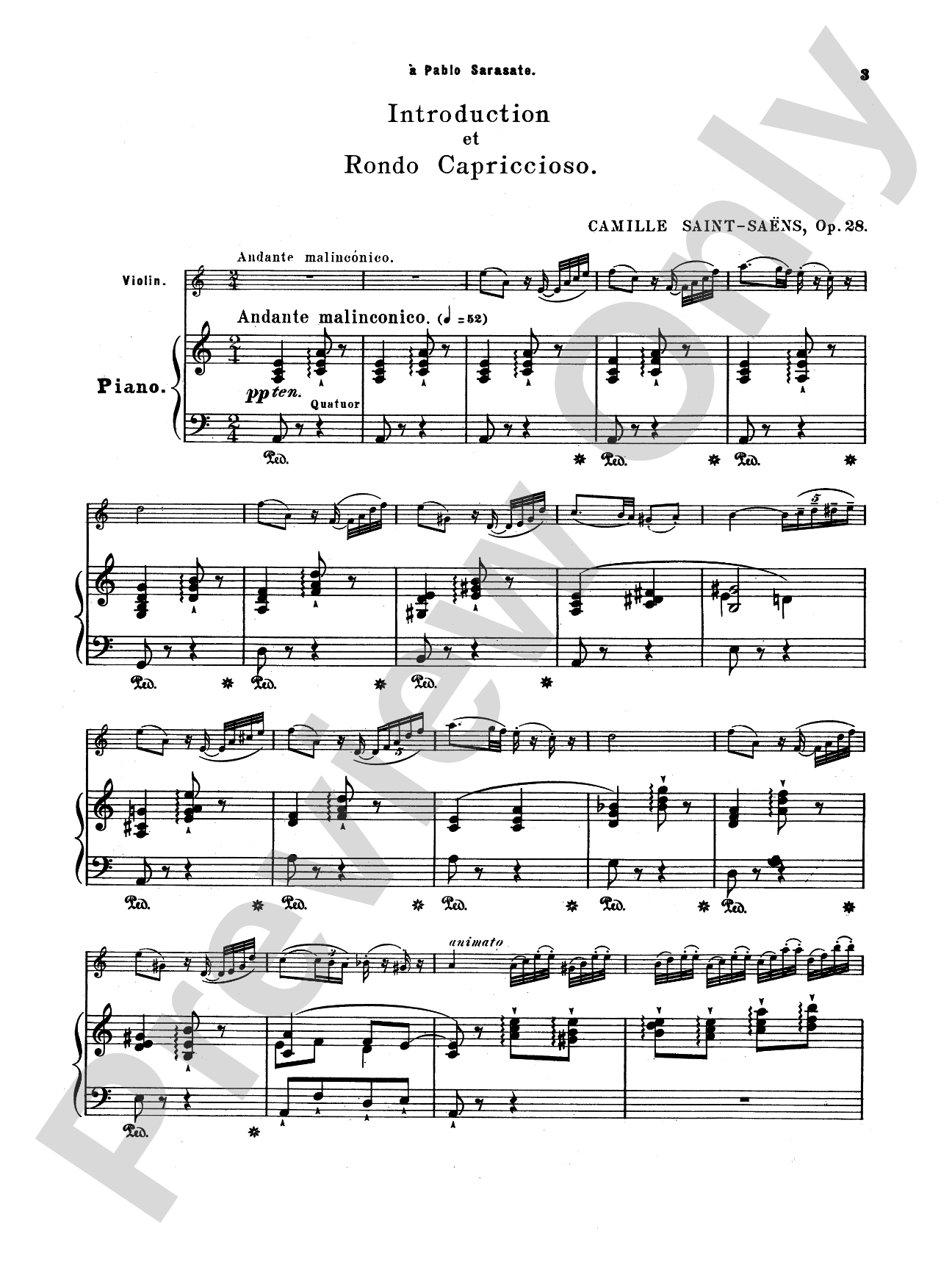 Saint-Saëns: Introduction and Rondo Capriccioso, Op. 28