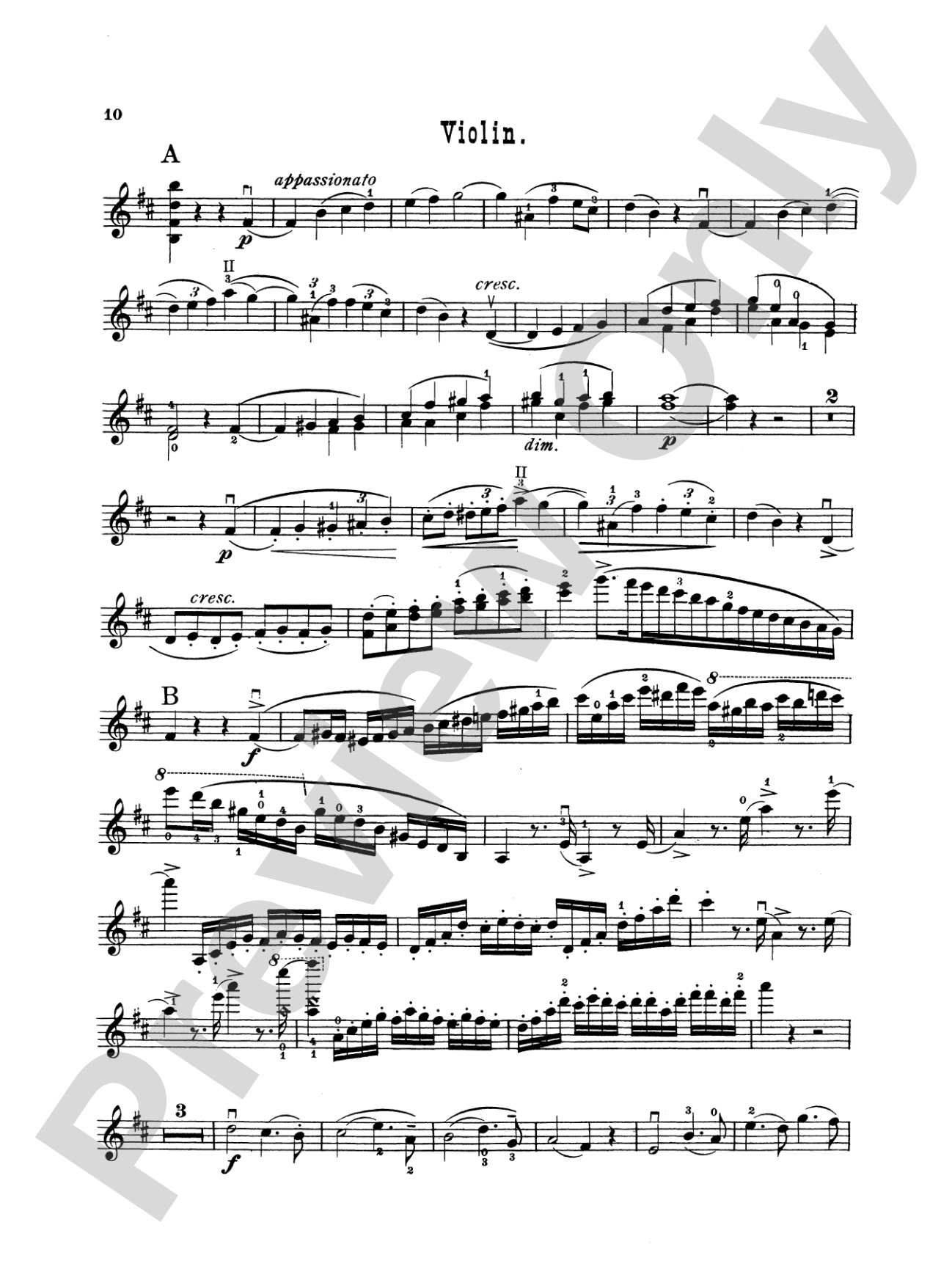 Saint-Saëns: Violin Concerto No. 3 in B Minor, Op. 61: Violin Book