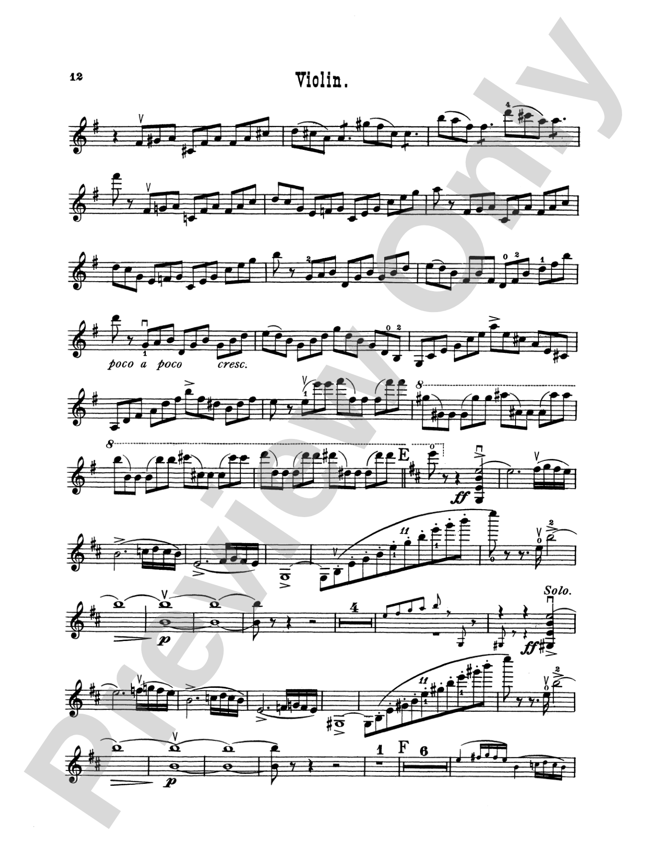 Saint-Saëns: Violin Concerto No. 3 in B Minor, Op. 61: Violin Book
