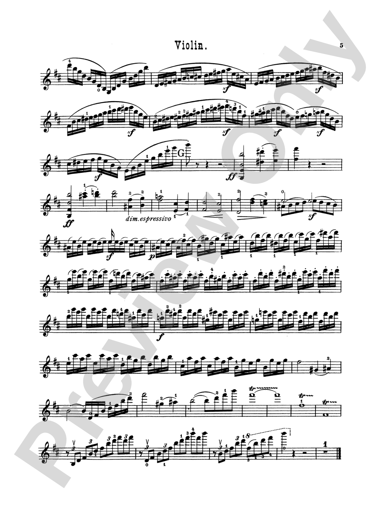 Saint-Saëns: Violin Concerto No. 3 in B Minor, Op. 61: Violin Book