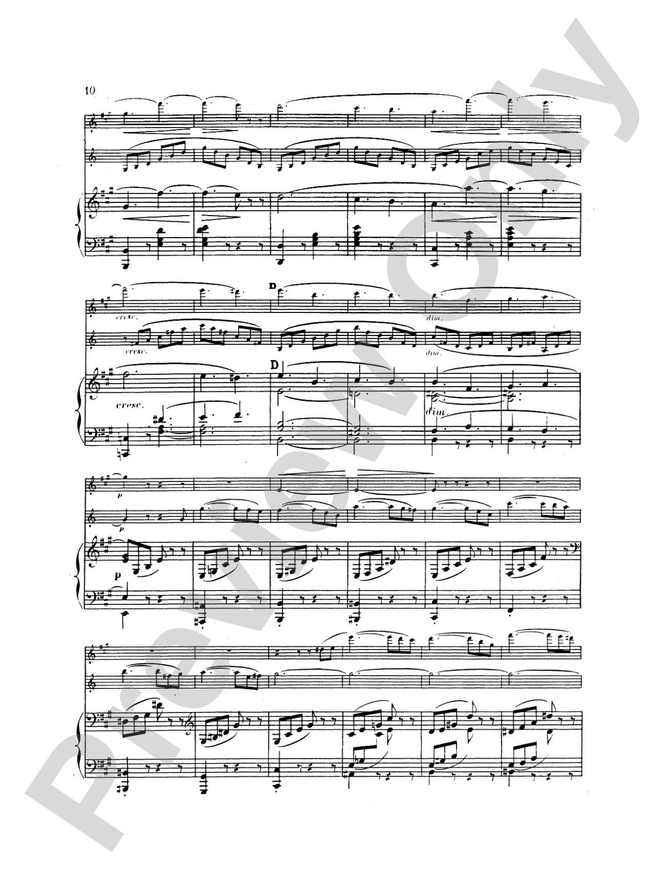 Saint-Saëns: Tarantelle, Op. 6: Chamber Duo Score & Parts
