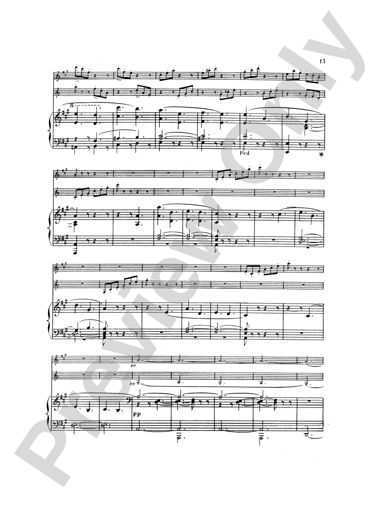 Saint-Saëns: Tarantelle, Op. 6: Chamber Duo Score & Parts