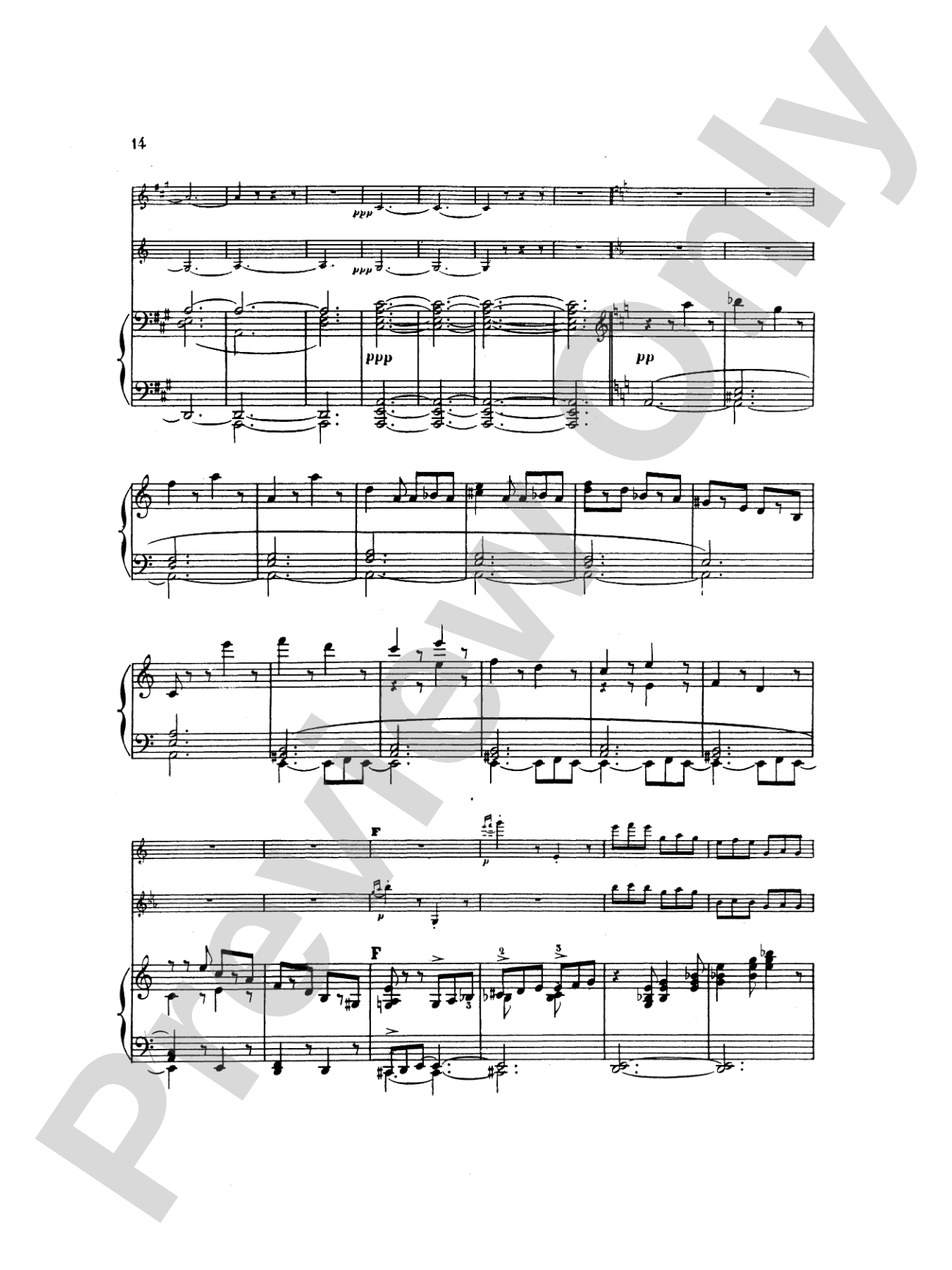Saint-Saëns: Tarantelle, Op. 6: Chamber Duo Score & Parts