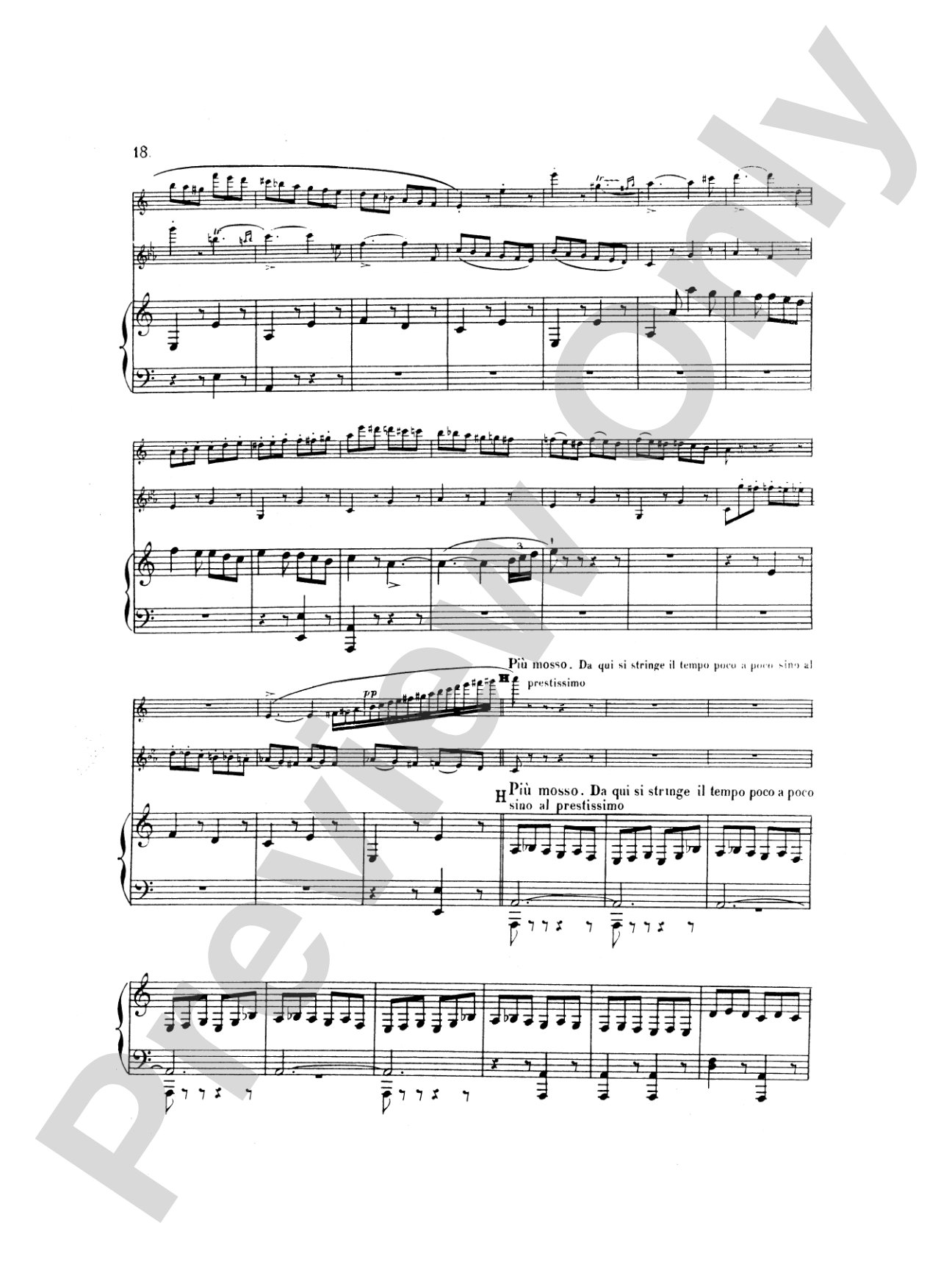 Saint-Saëns: Tarantelle, Op. 6: Chamber Duo Score & Parts