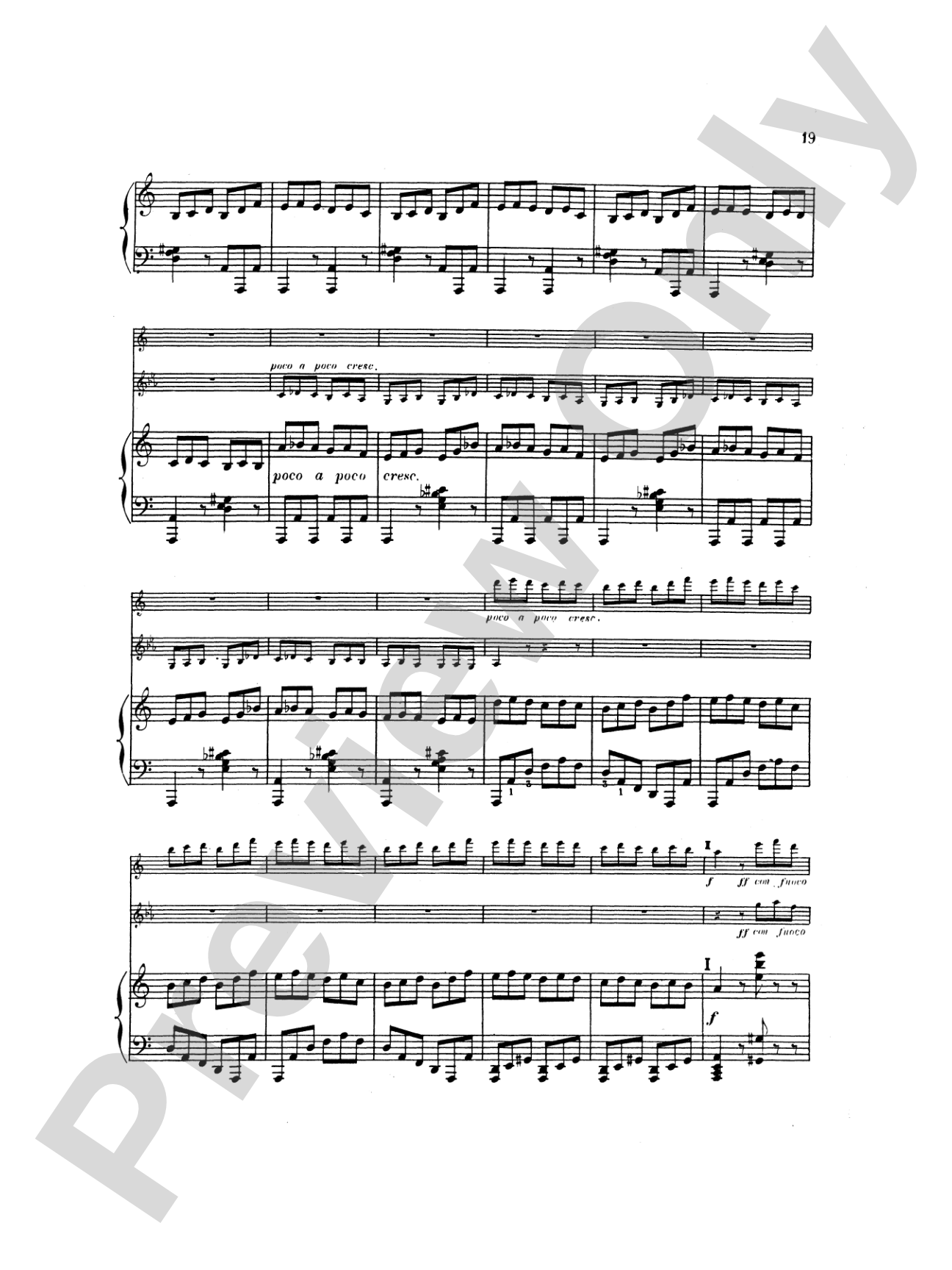 Saint-Saëns: Tarantelle, Op. 6: Chamber Duo Score & Parts