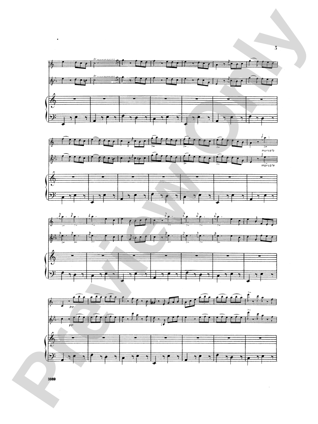 Saint-Saëns: Tarantelle, Op. 6: Chamber Duo Score & Parts
