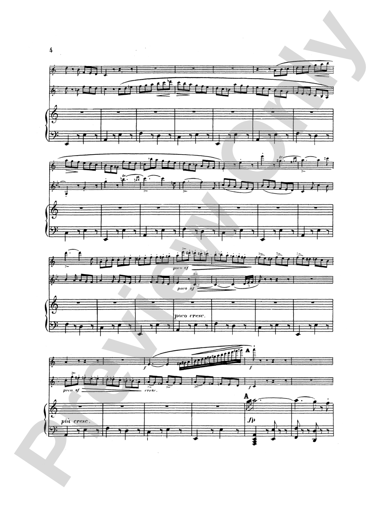 Saint-Saëns: Tarantelle, Op. 6: Chamber Duo Score & Parts