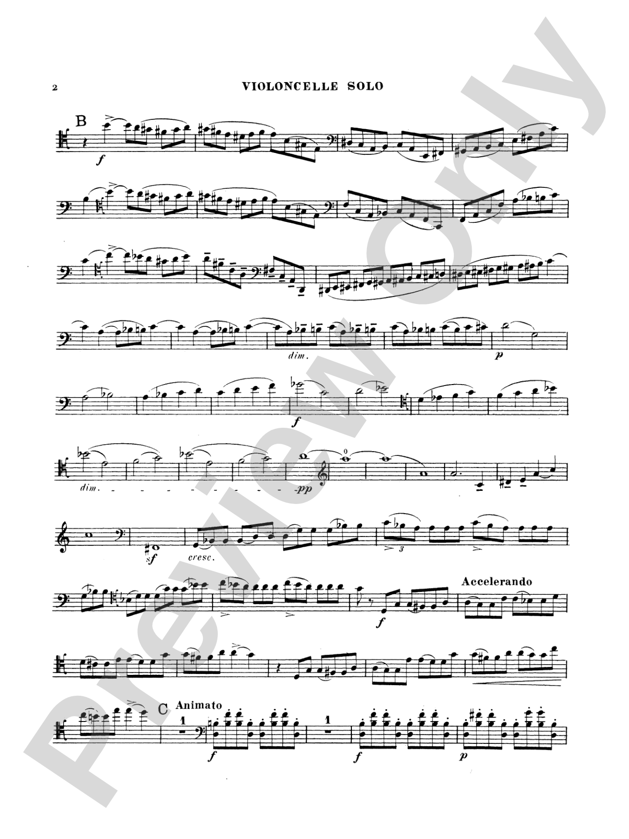 Saint-Saëns: Cello Concerto No. 1, Op. 33: Cello Book