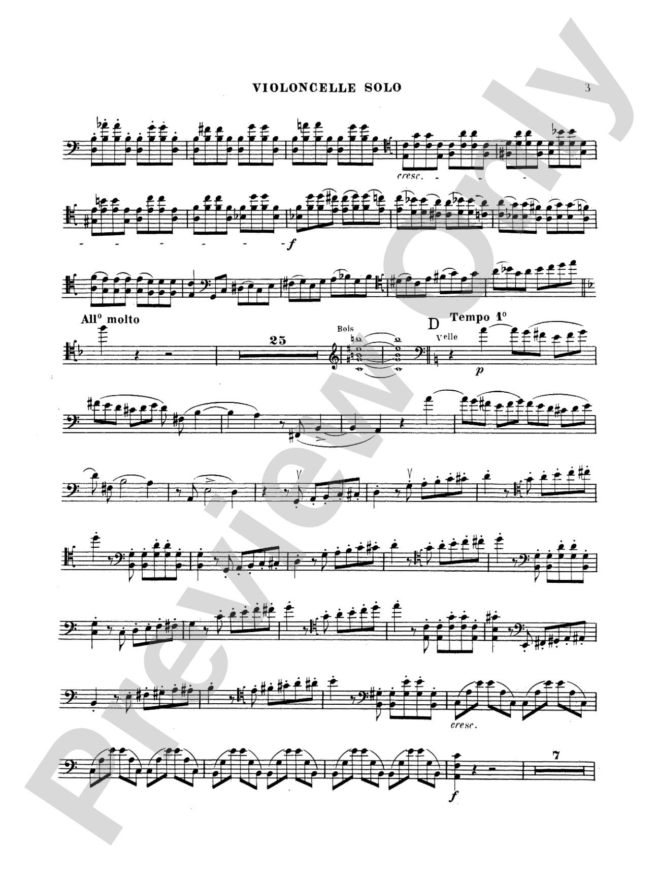 Saint-Saëns: Cello Concerto No. 1, Op. 33: Cello Book