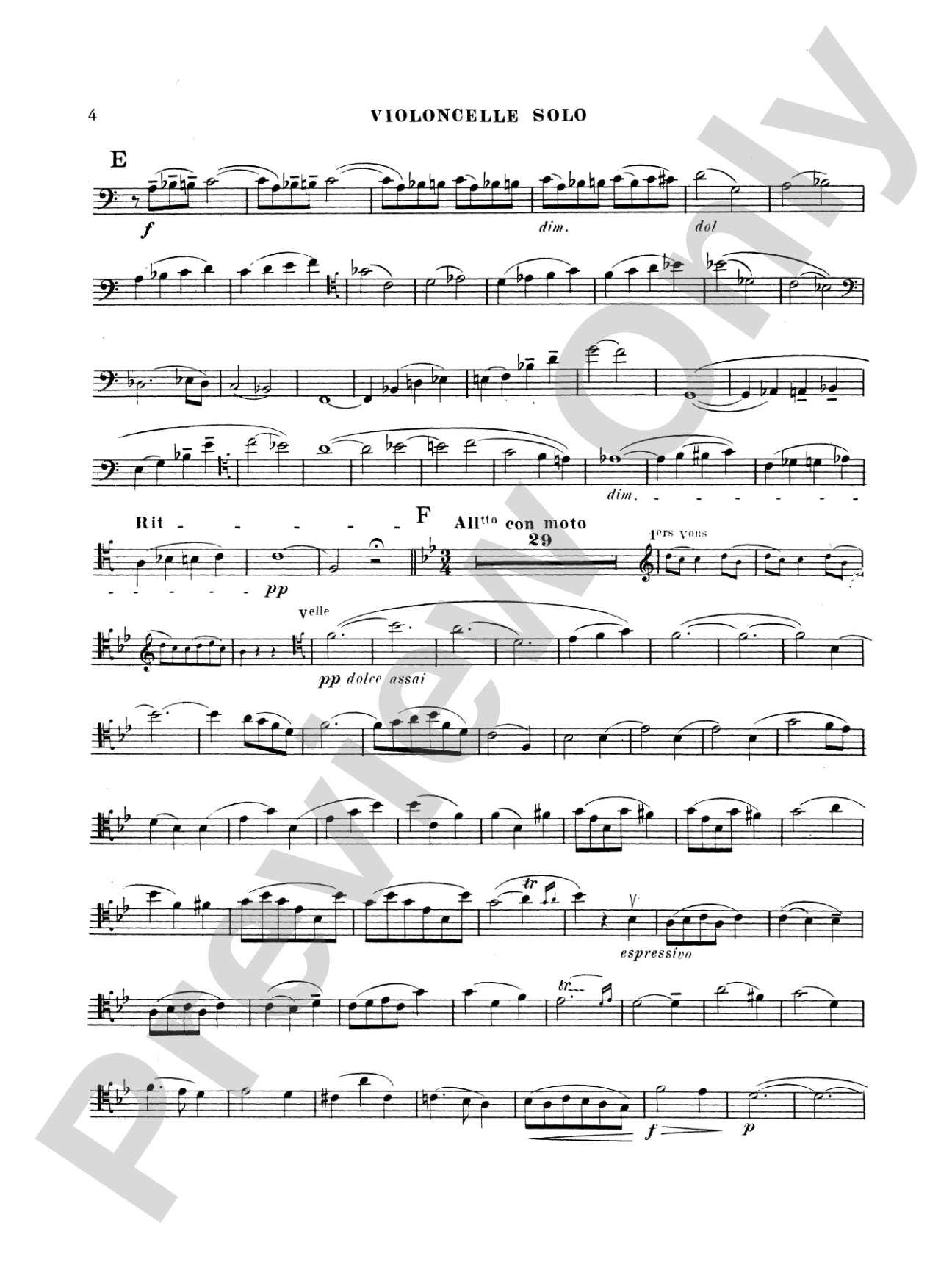Saint-Saëns: Cello Concerto No. 1, Op. 33: Cello Book
