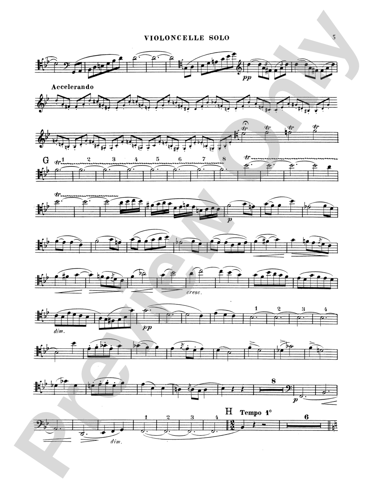 Saint-Saëns: Cello Concerto No. 1, Op. 33: Cello Book