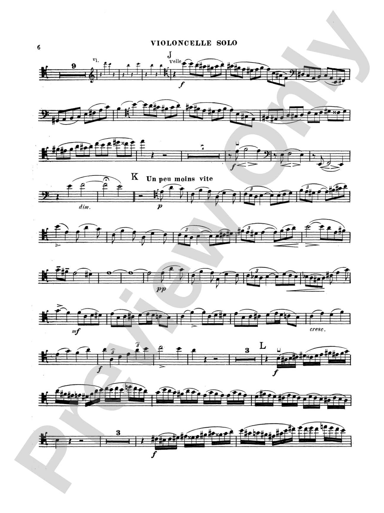 Saint-Saëns: Cello Concerto No. 1, Op. 33: Cello Book
