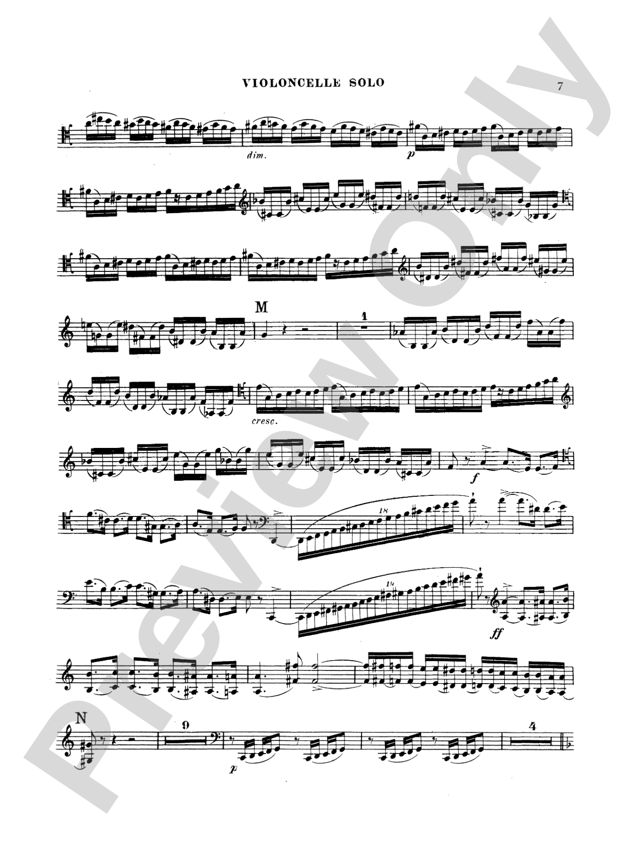 Saint-Saëns: Cello Concerto No. 1, Op. 33: Cello Book