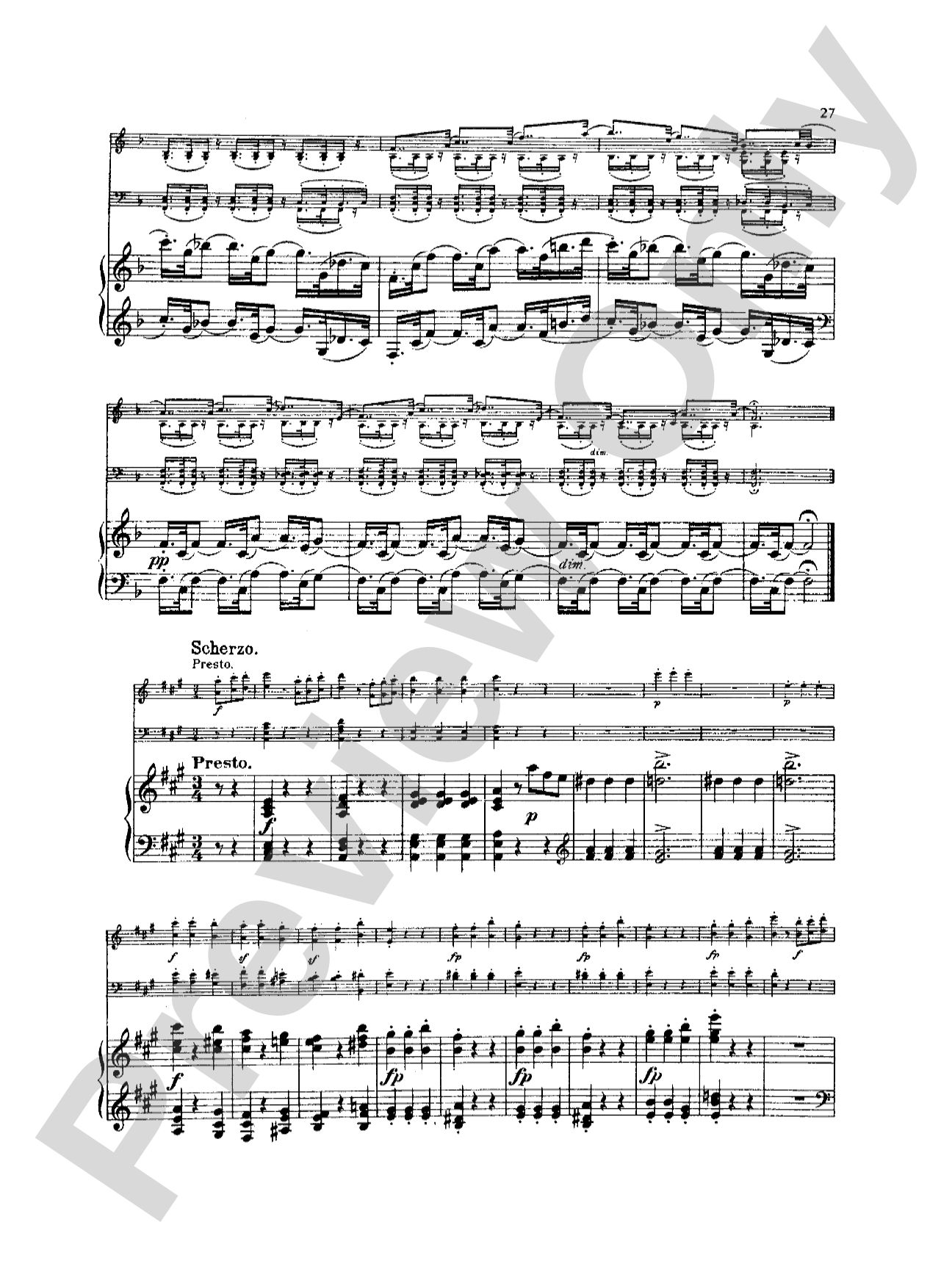 Schubert: "The Trout" Quintet, Op. 114: String Quintet Book