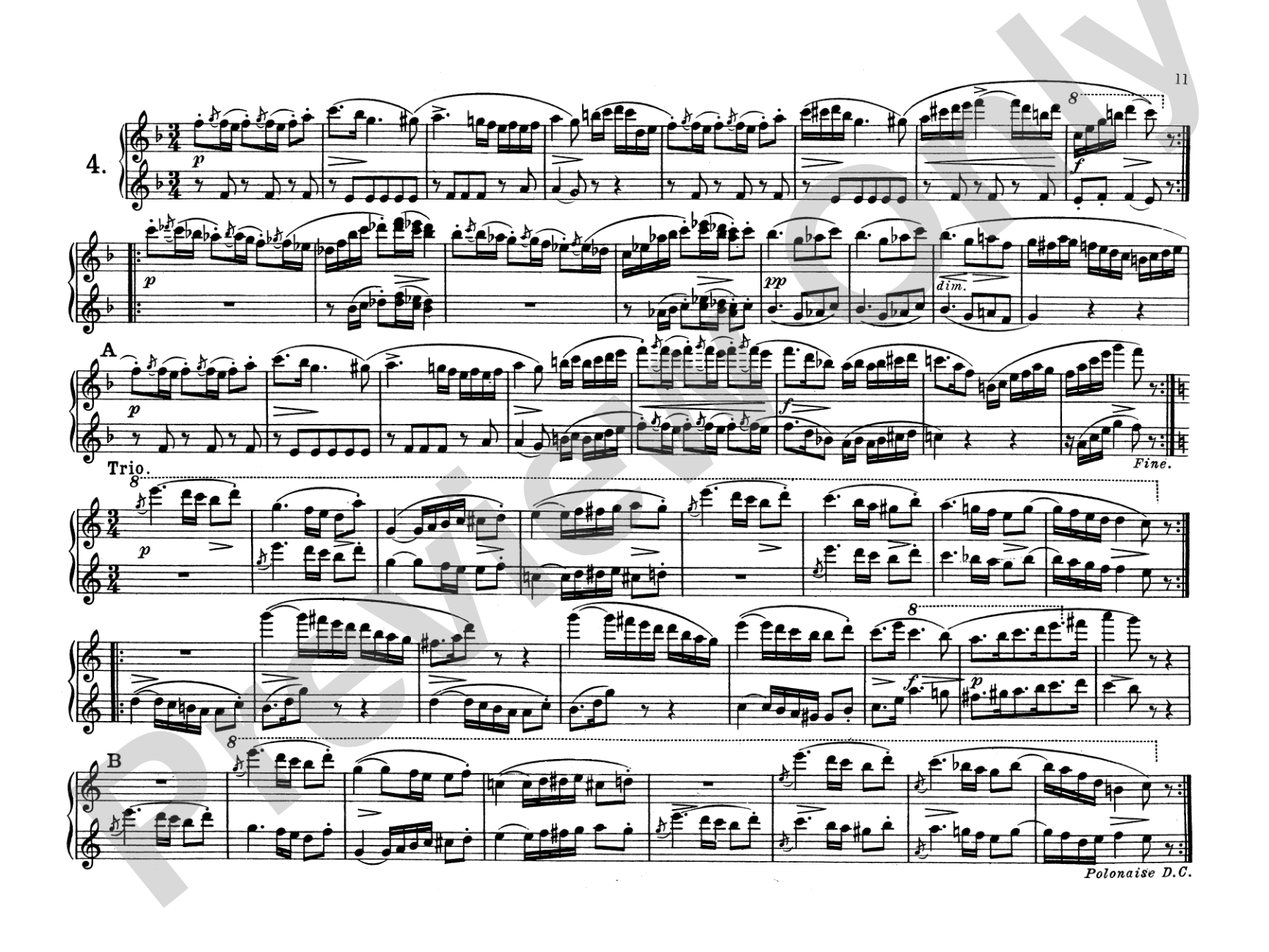 Schubert: Original Compositions for Four Hands, Volume III