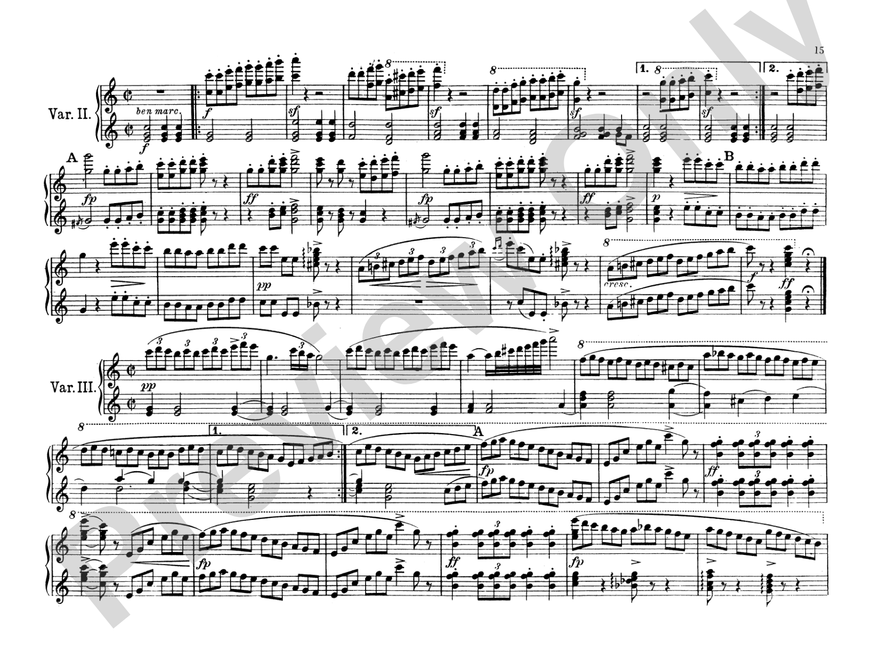 Schubert: Original Compositions for Four Hands, Volume III