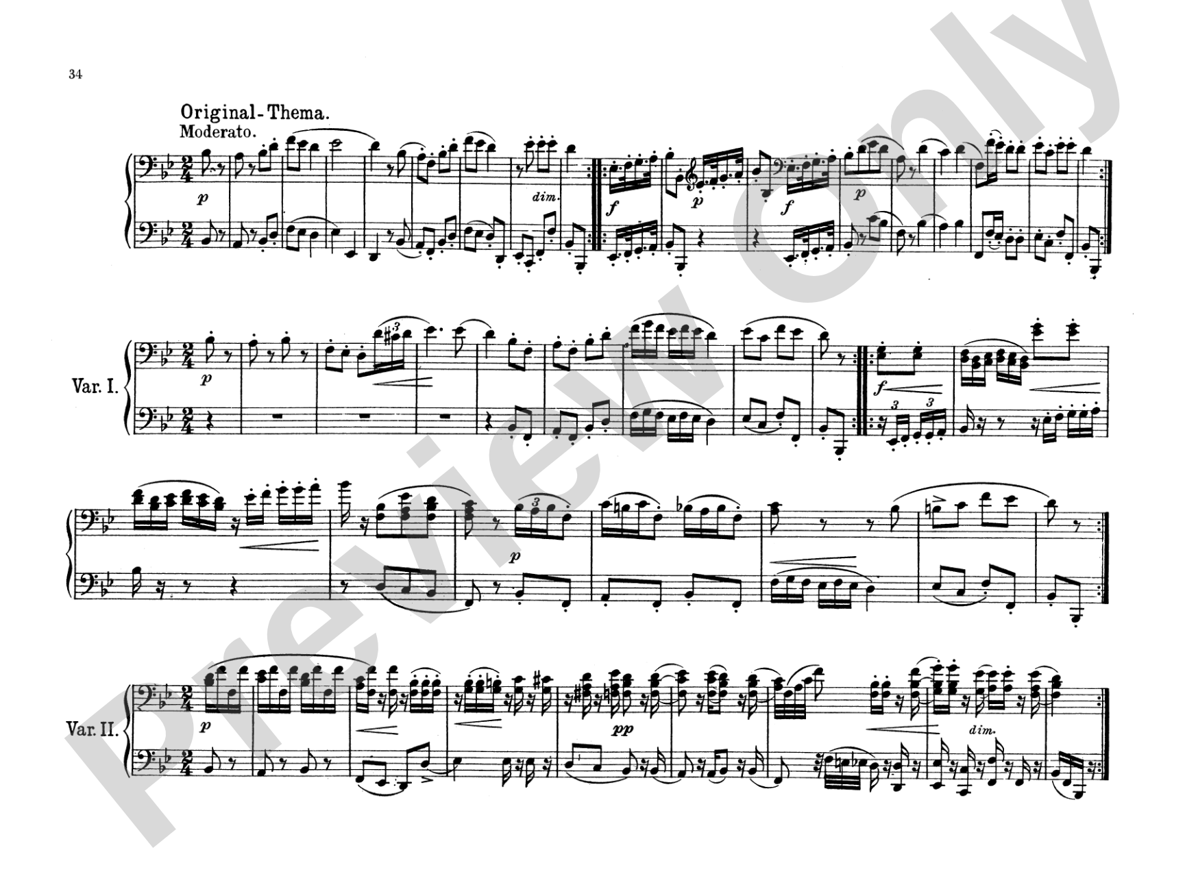 Schubert: Original Compositions for Four Hands, Volume III