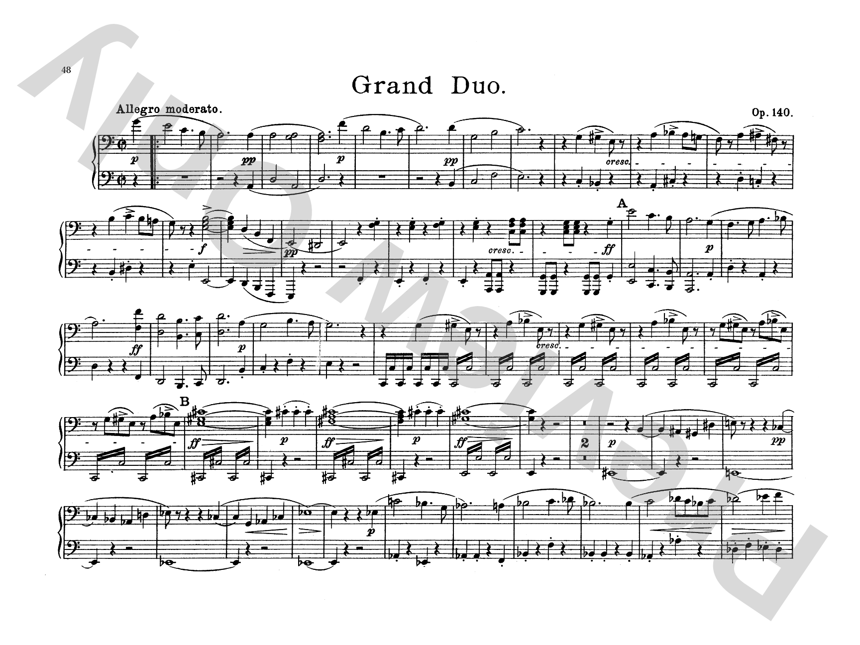 Schubert: Original Compositions for Four Hands, Volume IV