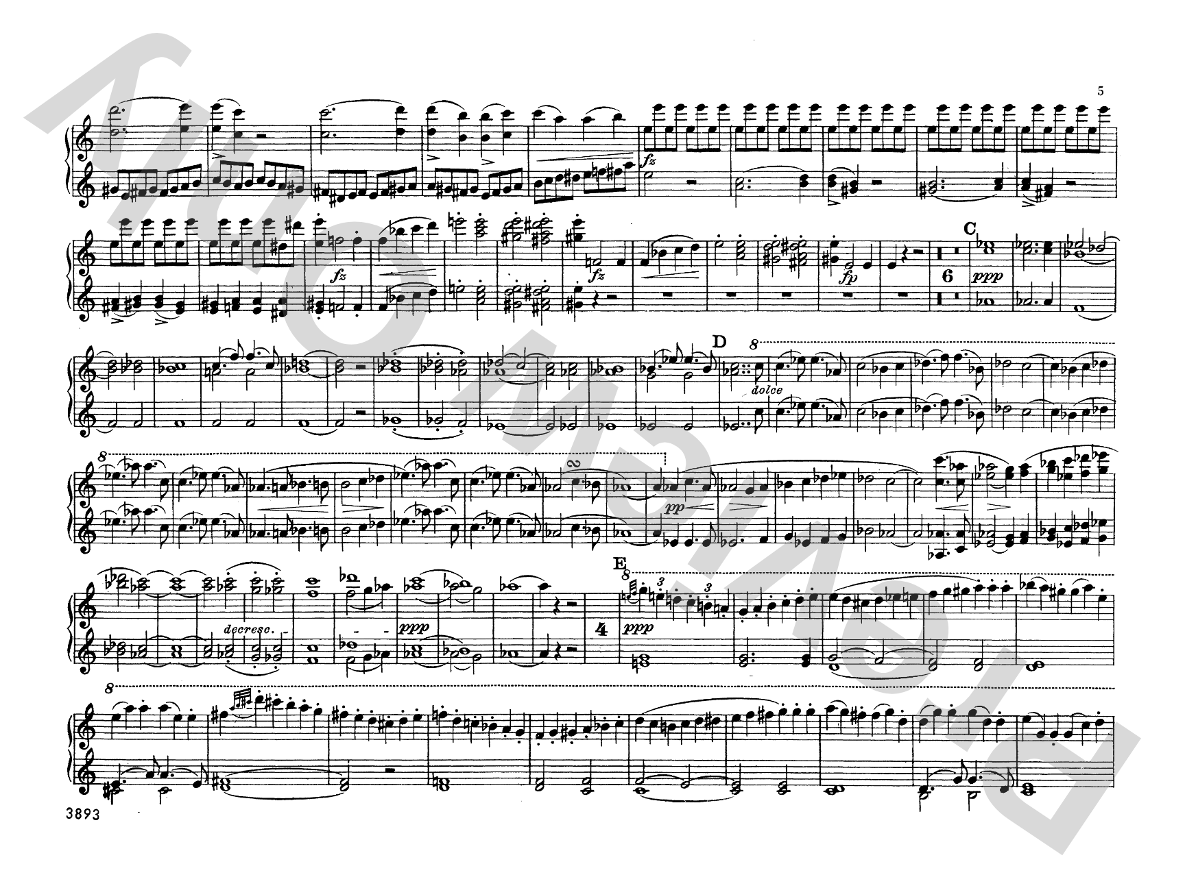 Schubert: Original Compositions for Four Hands, Volume V