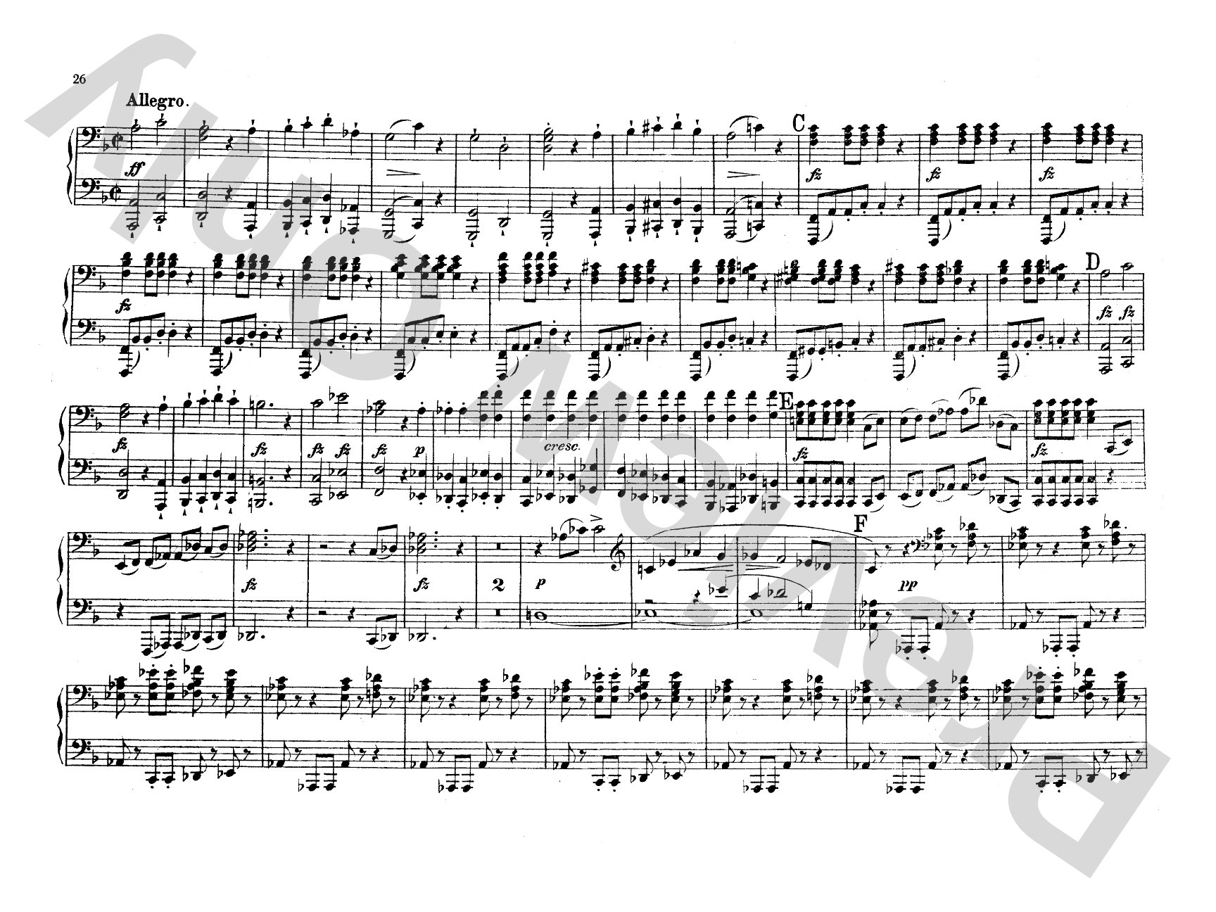 Schubert: Original Compositions for Four Hands, Volume V