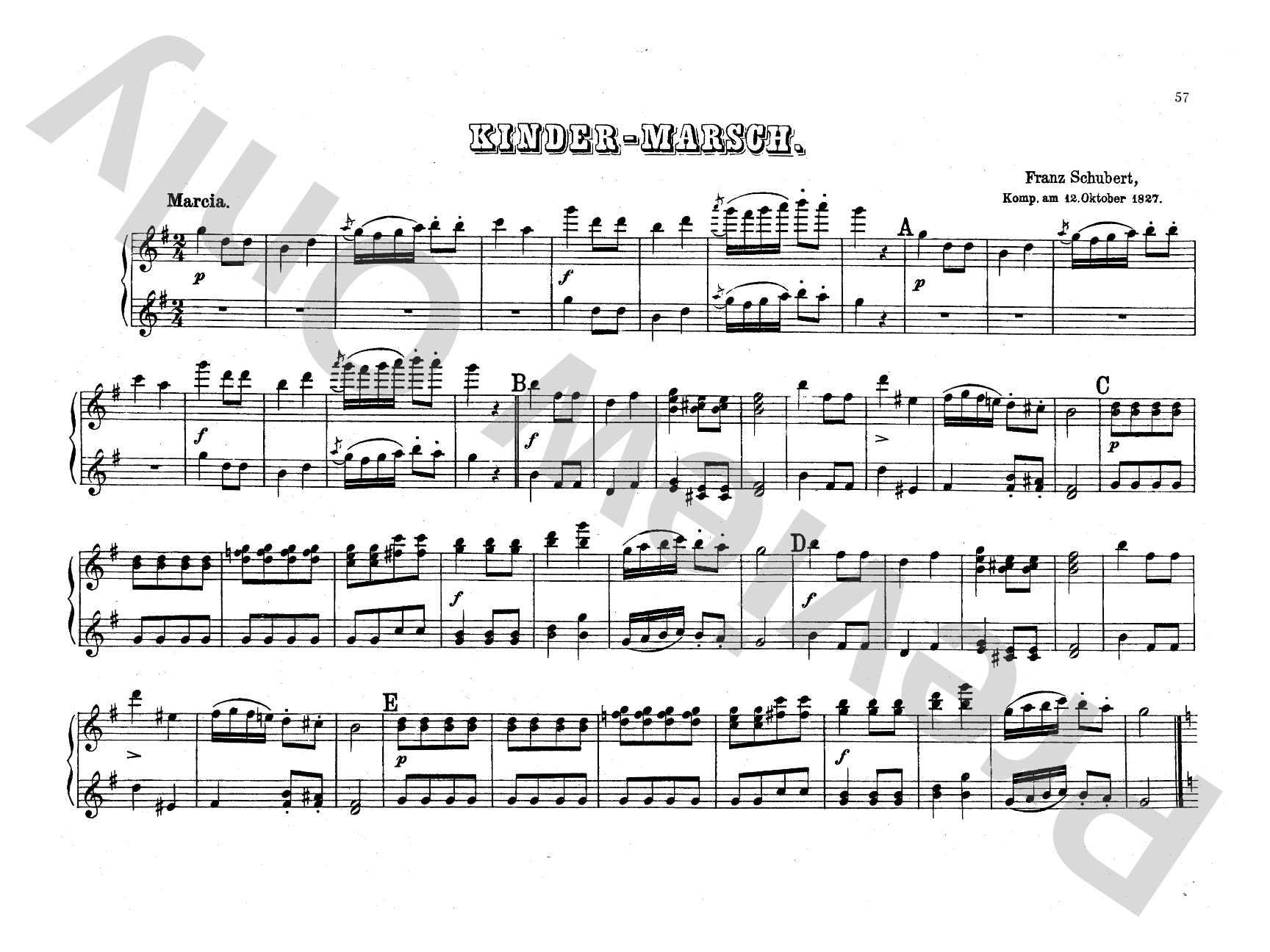 Schubert: Original Compositions for Four Hands, Volume V