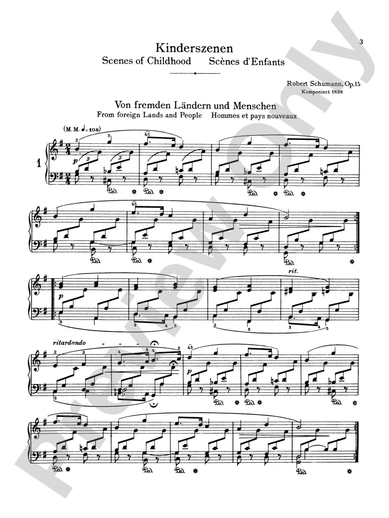 Schumann: Scenes from Childhood, Op. 15: Piano Book