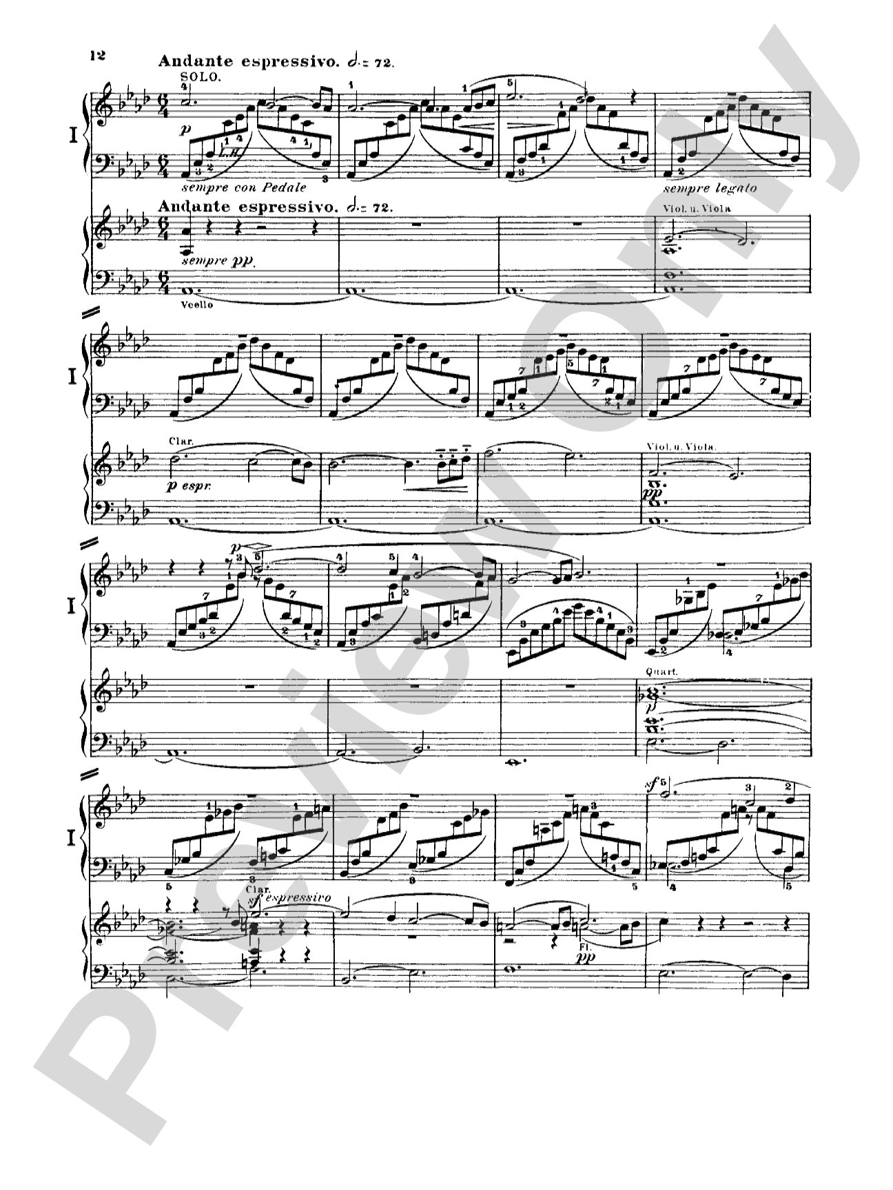 Schumann: Piano Concerto in A Minor, Op. 54: Piano Duo (2 Pianos, 4 Hands) Book (2 copies required)