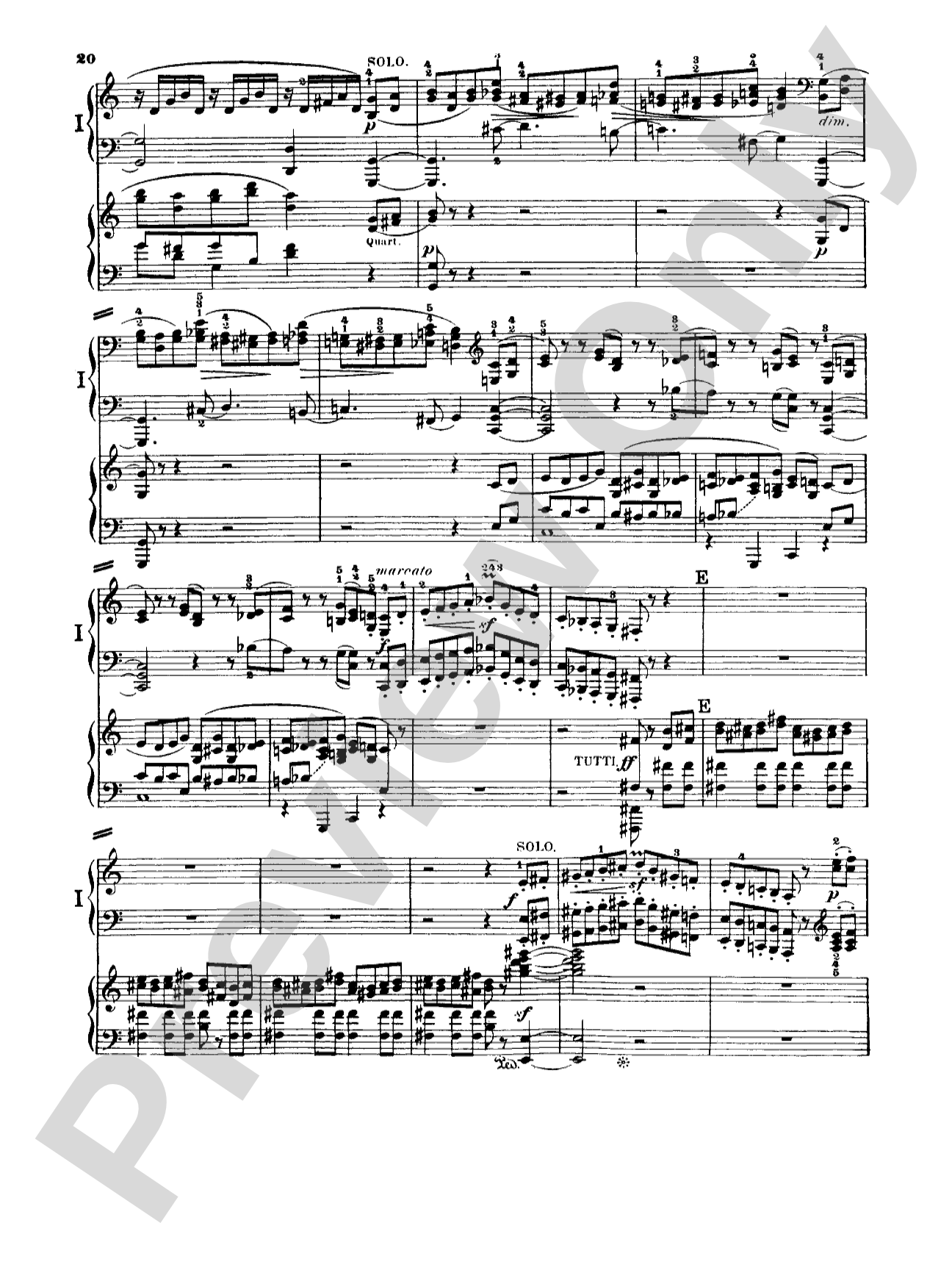 Schumann: Piano Concerto in A Minor, Op. 54: Piano Duo (2 Pianos, 4 Hands) Book (2 copies required)