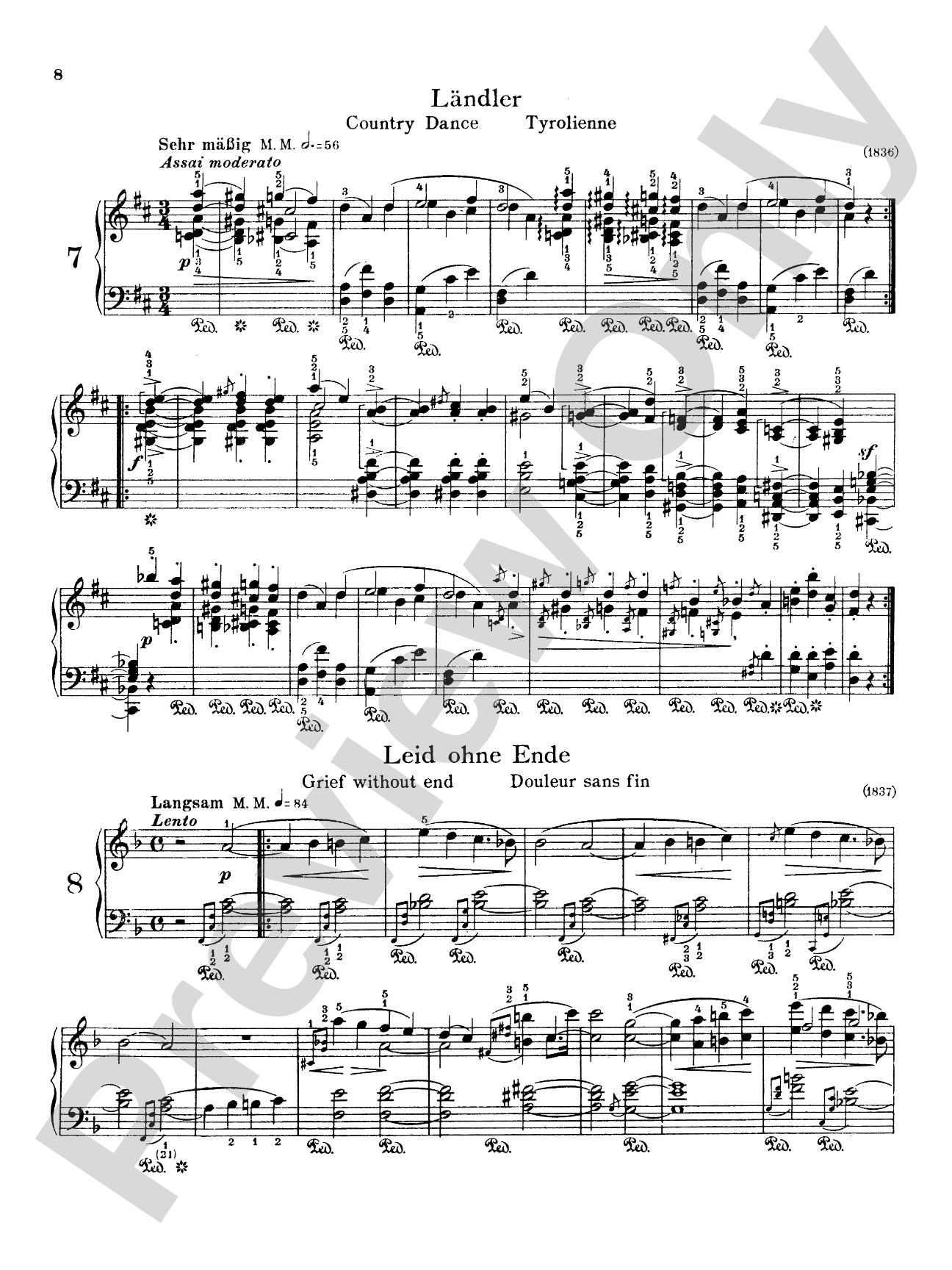 Schumann: Album Leaves (Albumblätter), Op. 124
