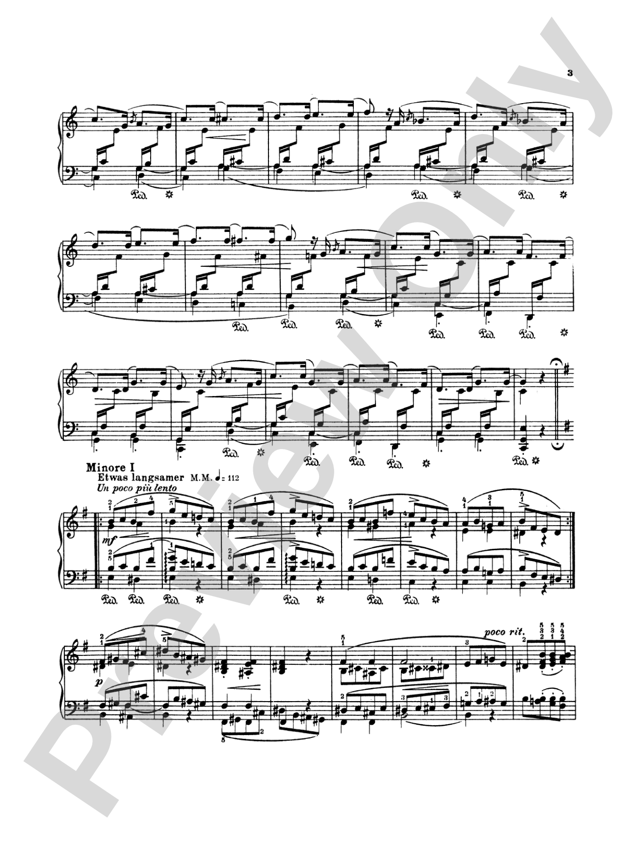 Schumann: Arabesque: Piano