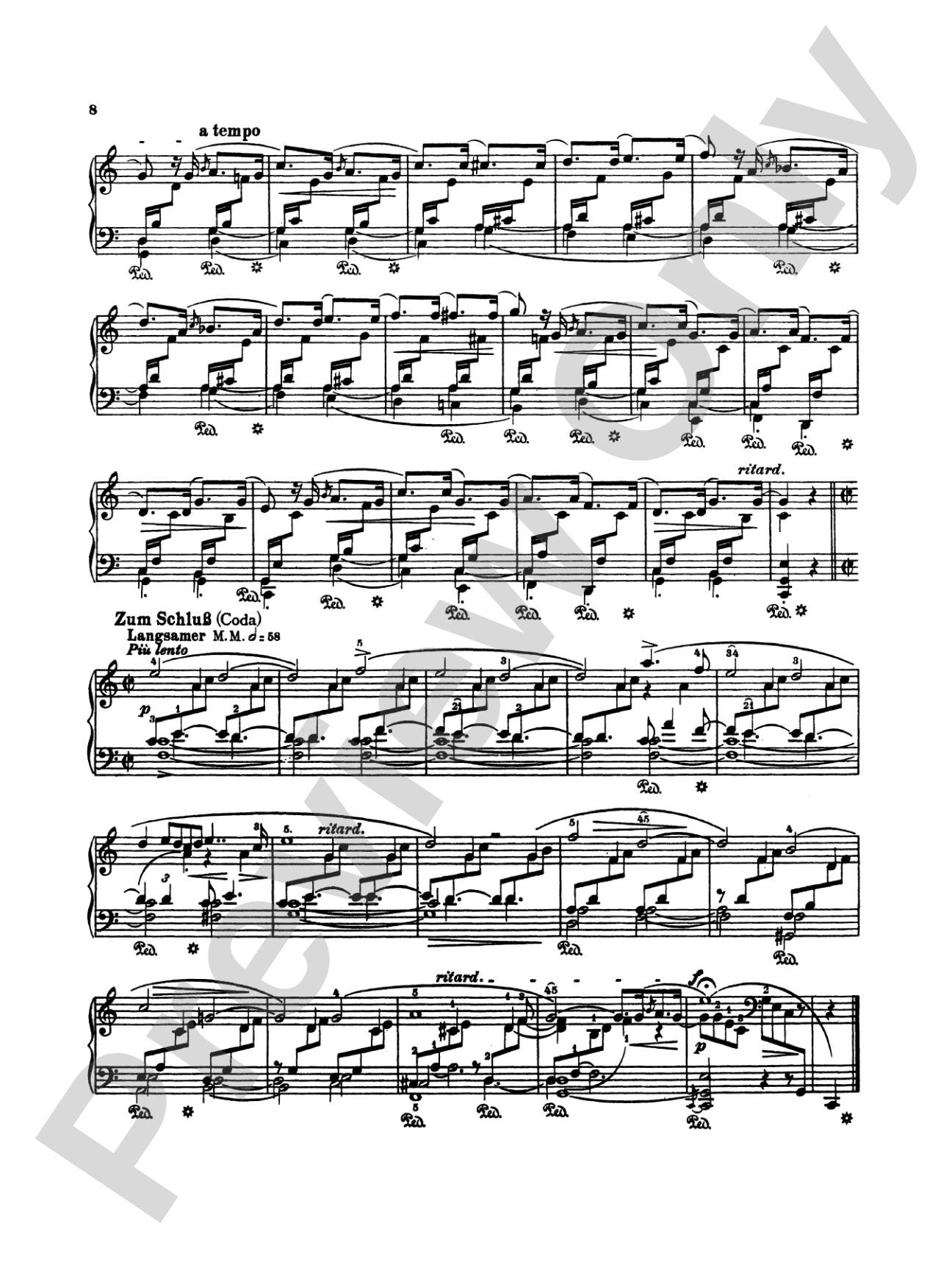 Schumann: Arabesque: Piano