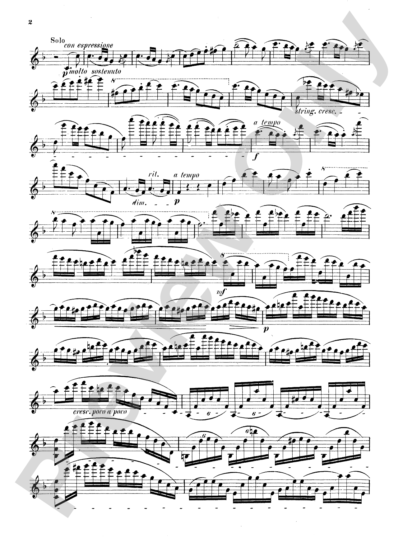 Strauss: Violin Concerto, Op. 8: Violin Book