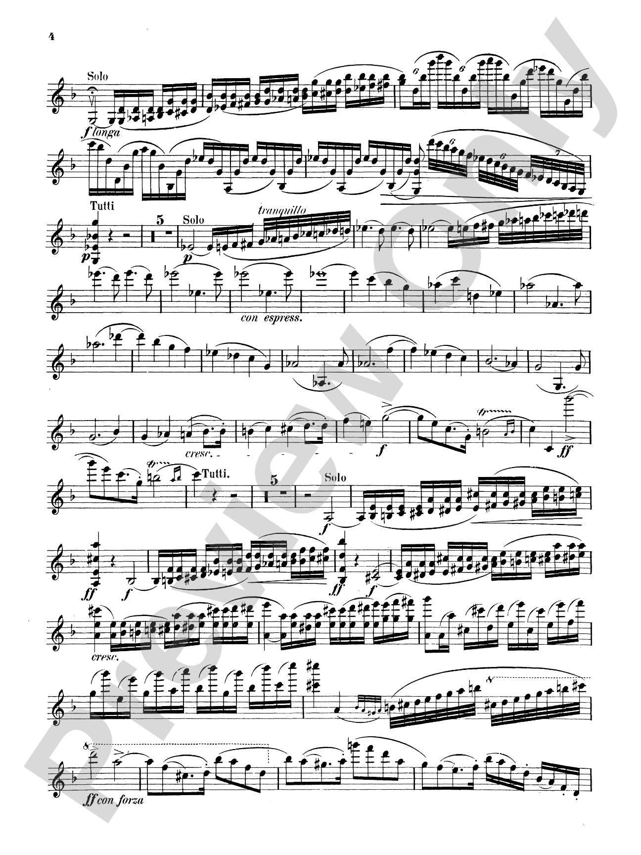 Strauss: Violin Concerto, Op. 8: Violin Book