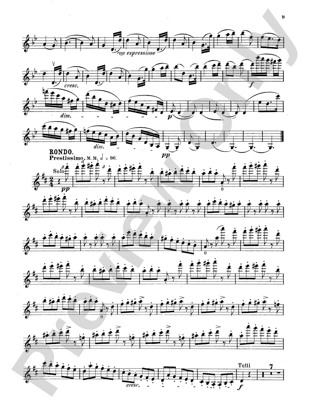 Strauss: Violin Concerto, Op. 8: Violin Book