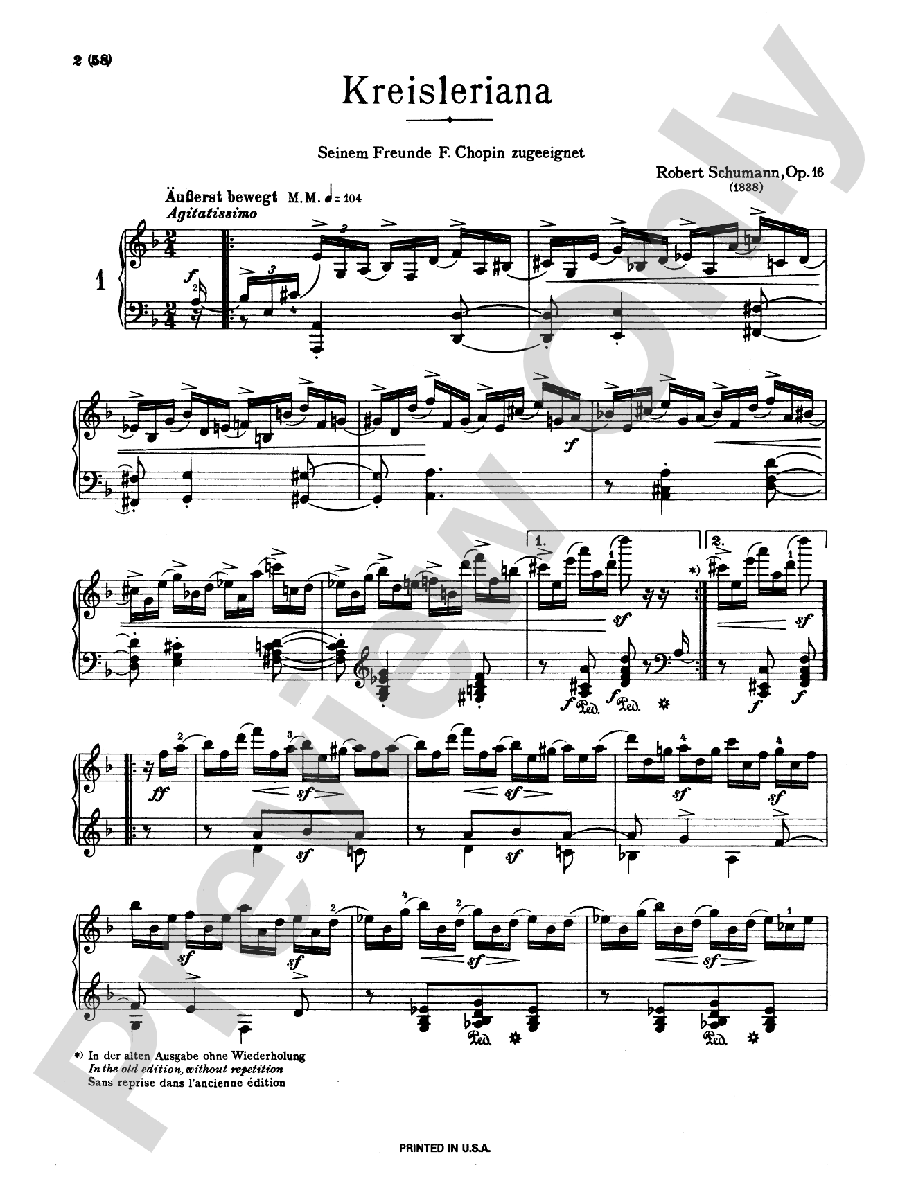 Schumann: Kreisleriana, Op. 16: Piano