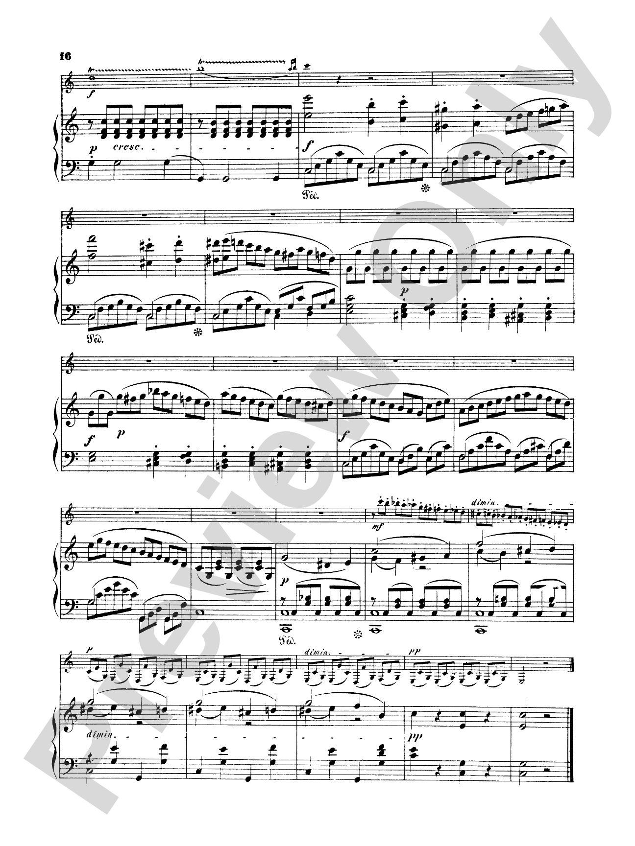 Spohr: Concerto No. 1 in C Minor, Op. 26: Clarinet Part(s)